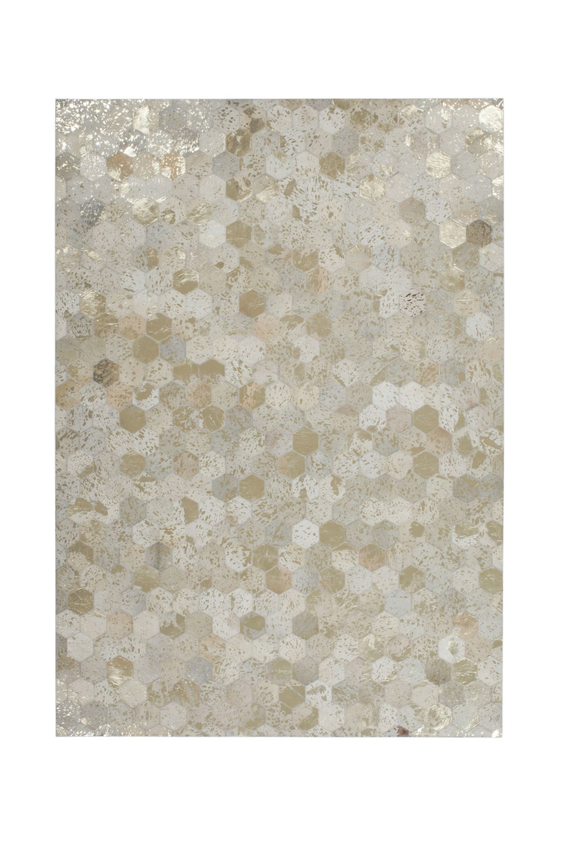 Teppich Spark 210 Elfenbein / Gold 160 cm x 230 cm