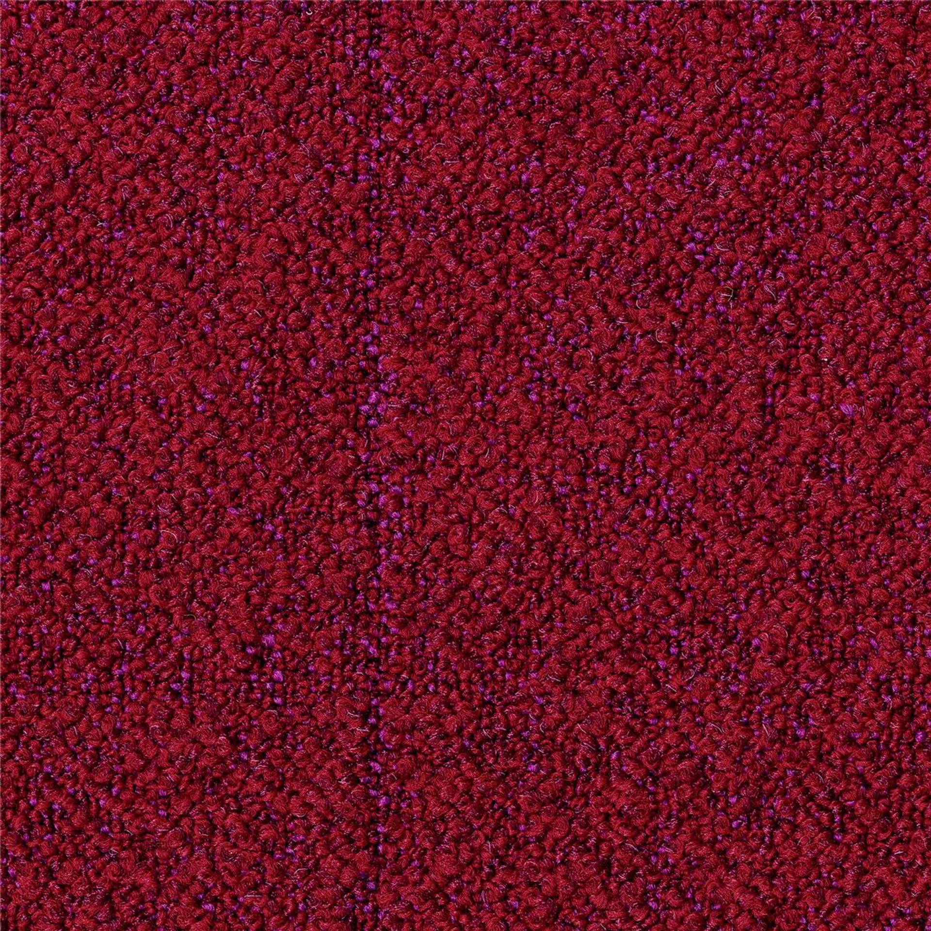Teppichfliesen 50 x 50 cm Schlinge Iconic AA23 4208 Rot Textur