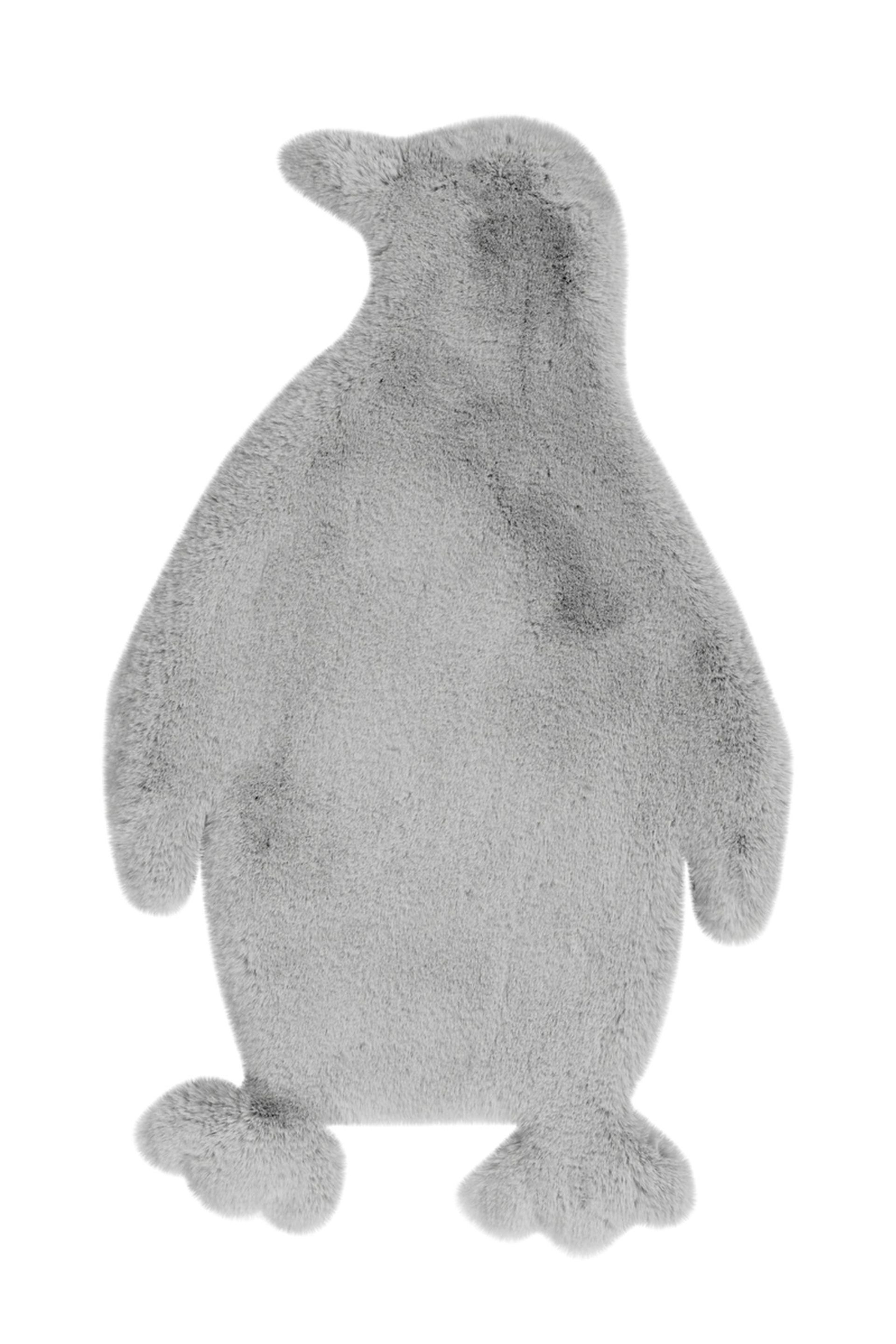 Teppich Lovely Kids 525-Penguin Grau / Blau 52 cm x 90 cm