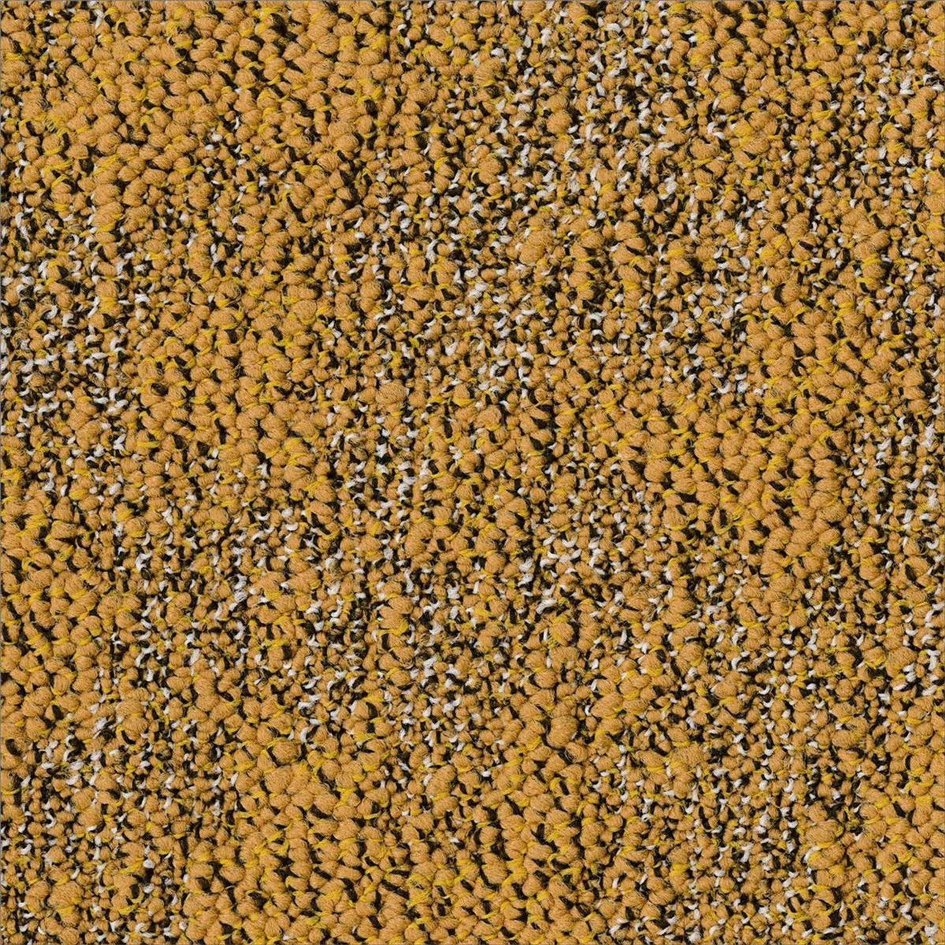 Teppichfliese 50 x 50 cm Schlinge strukturiert Desso Granite AA88 6112 Gelb Organisch