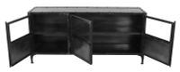 Kommode Brooklyn EDE-04 Stahl Farbe Metall/glas B/H/T: 40 cm 70 cm 150 cm