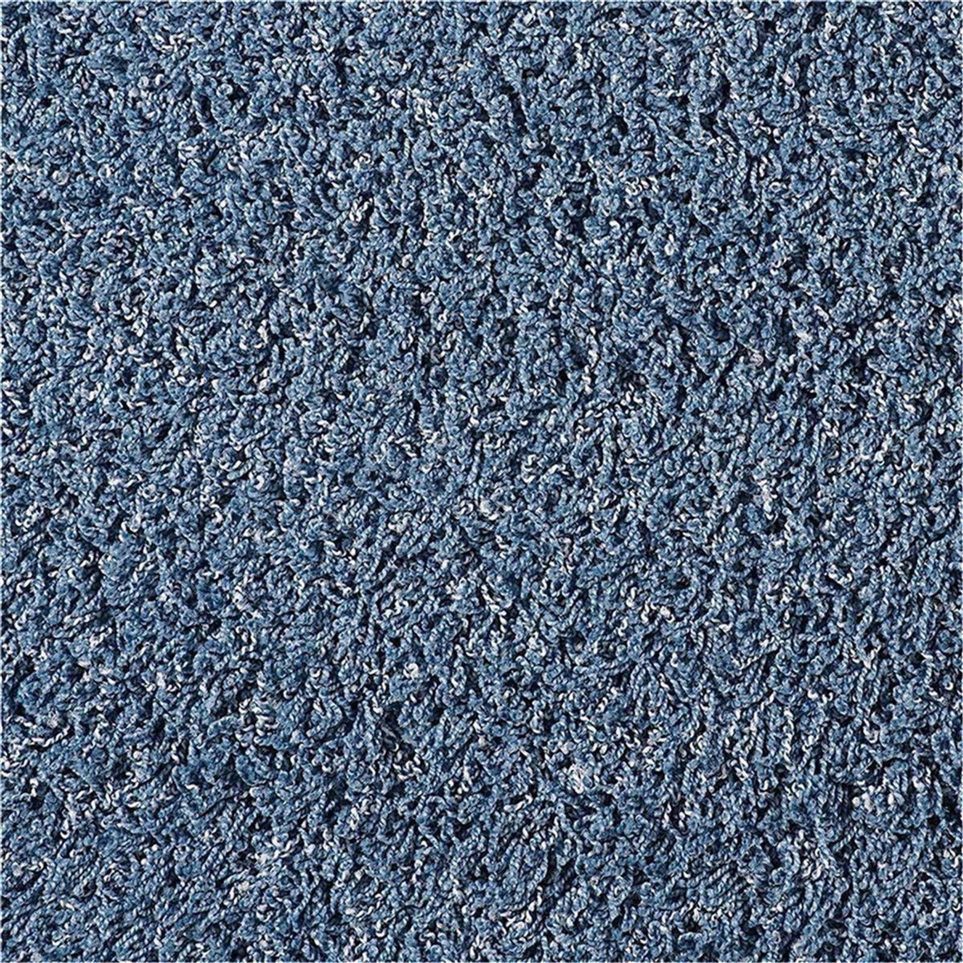 Teppichboden Infloor-Girloon Cottel Shag/Langflor Blau 321 meliert - Rollenbreite 200 cm