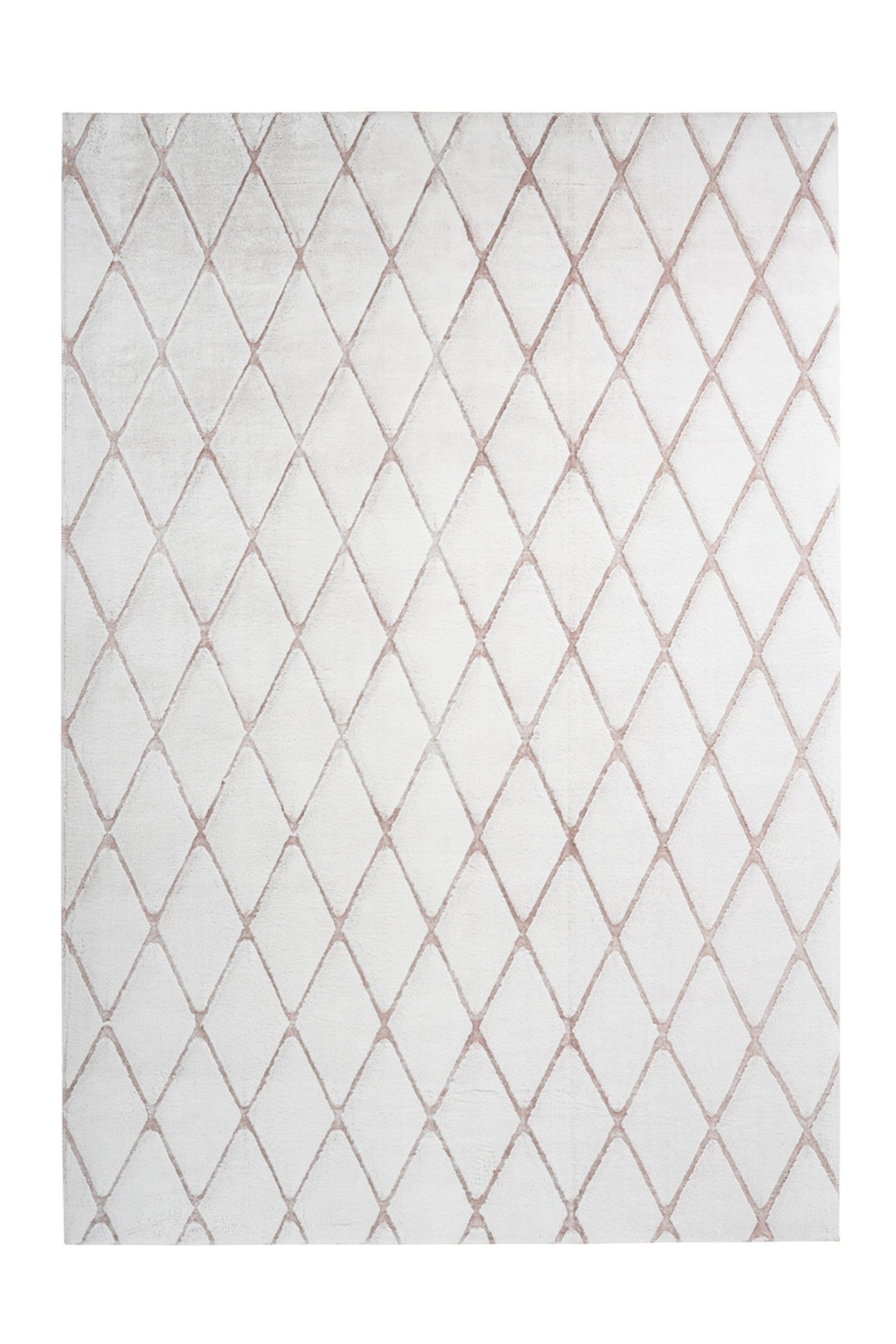 Teppich Vivica 225 Weiß / Rosé 160 cm x 230 cm