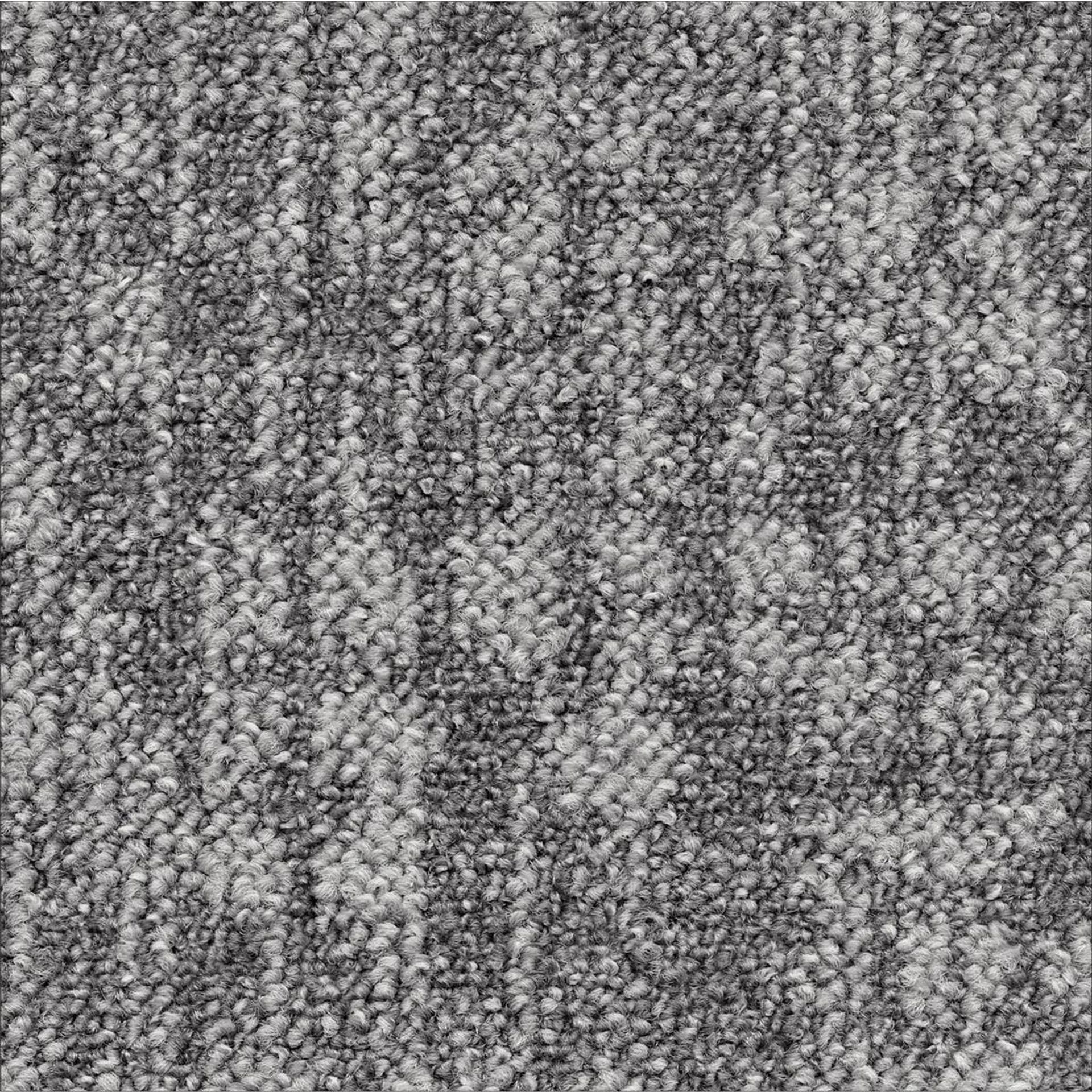 Teppichfliesen 50 x 50 cm Schlinge strukturiert Orchard AB21 9950 Grau Organisch
