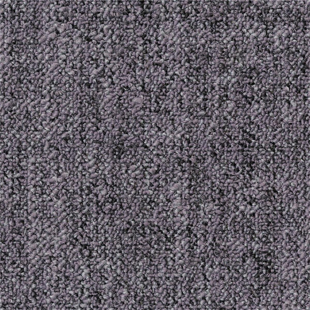 Teppichfliesen 50 x 50 cm Schlinge strukturiert Linon AA83 3913 B8 Lila Textur