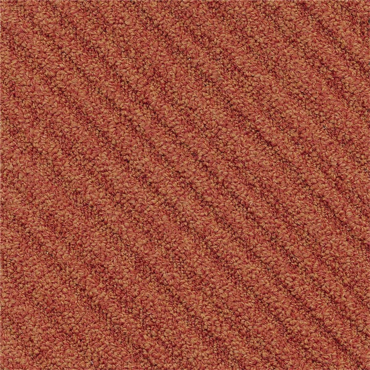 Teppichfliesen 25 x 100 cm Schlinge strukturiert Traverse B968 4405 Orange Linear