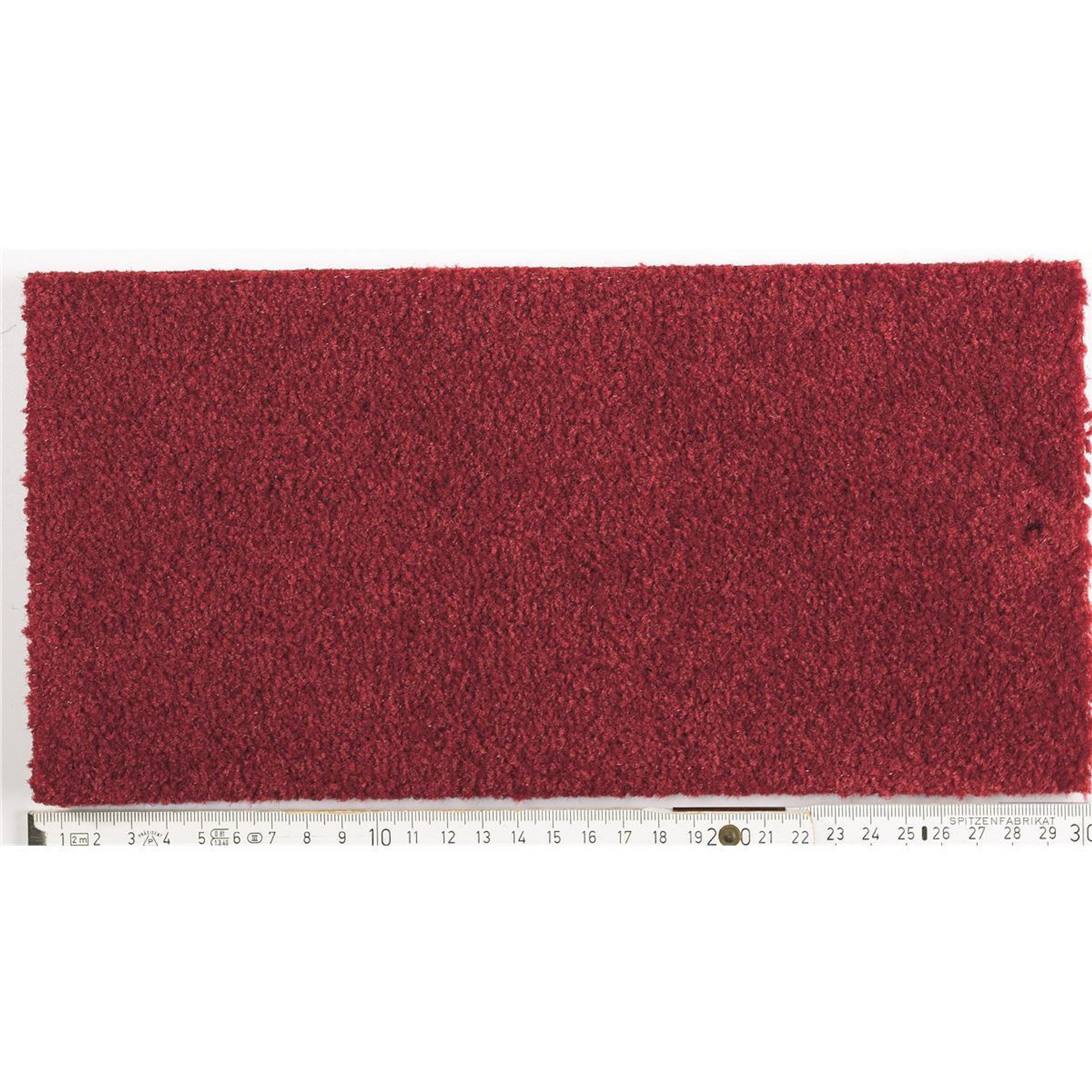 Sauberlauf Rot 80.07 mit Rand - Rollenbreite 130 cm