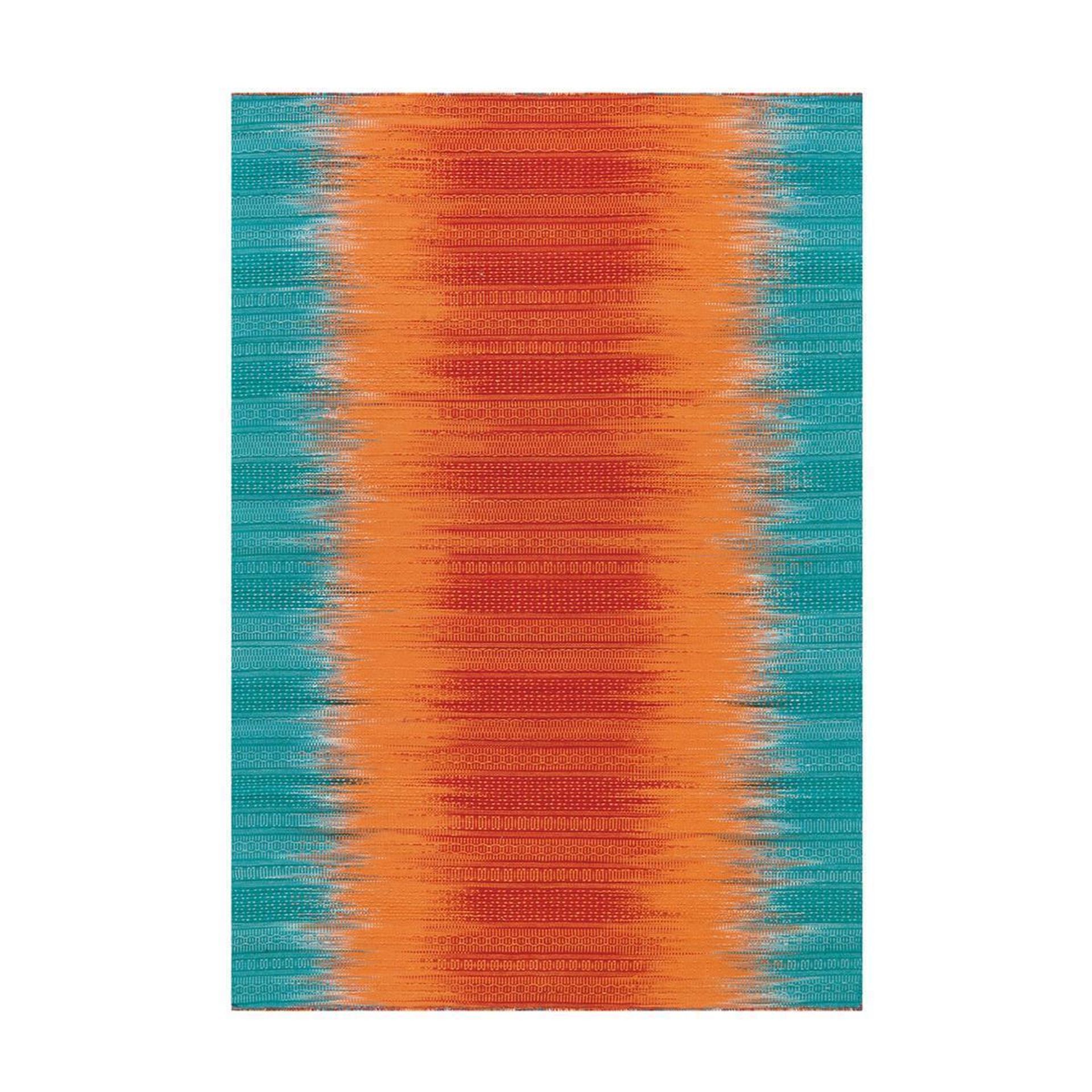 Teppich Sunset 8070 Orange / Blau 90 cm x 160 cm