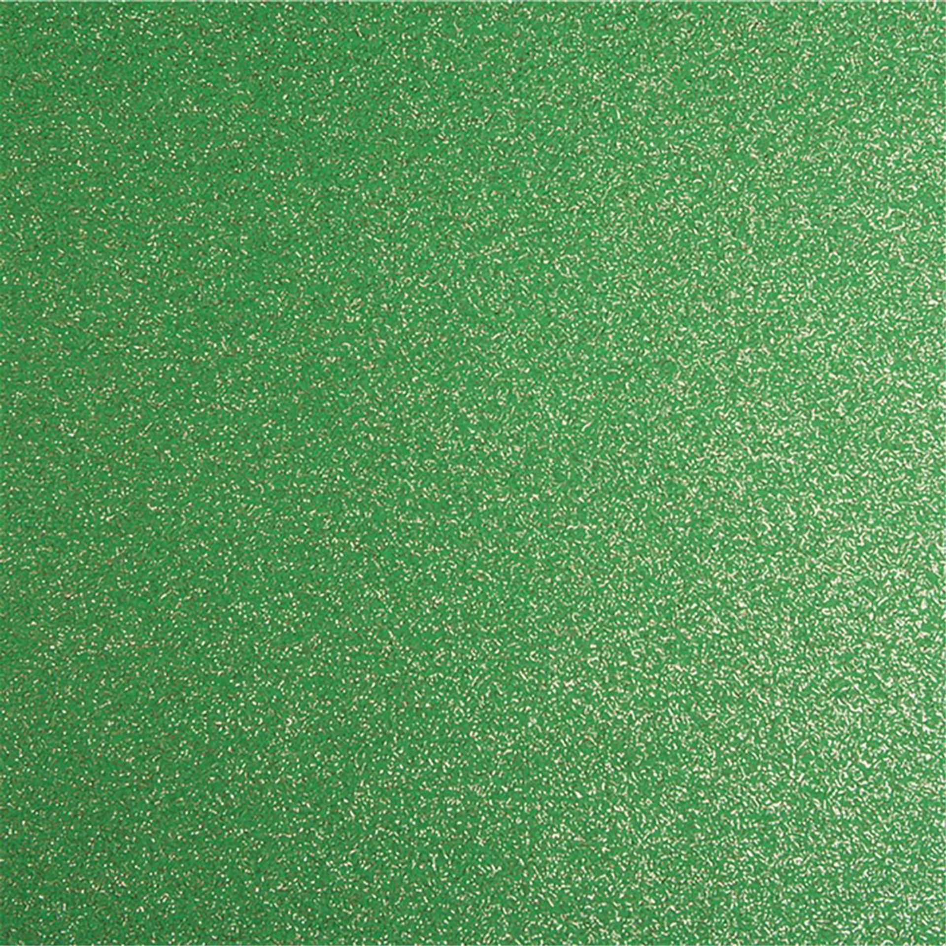 Messeboden Flacher-Nadelvlies-mit-Pailetten EXPOGLITTER Apple Green 0961 ohne Schutzfolie - Rollenbreite 200 cm
