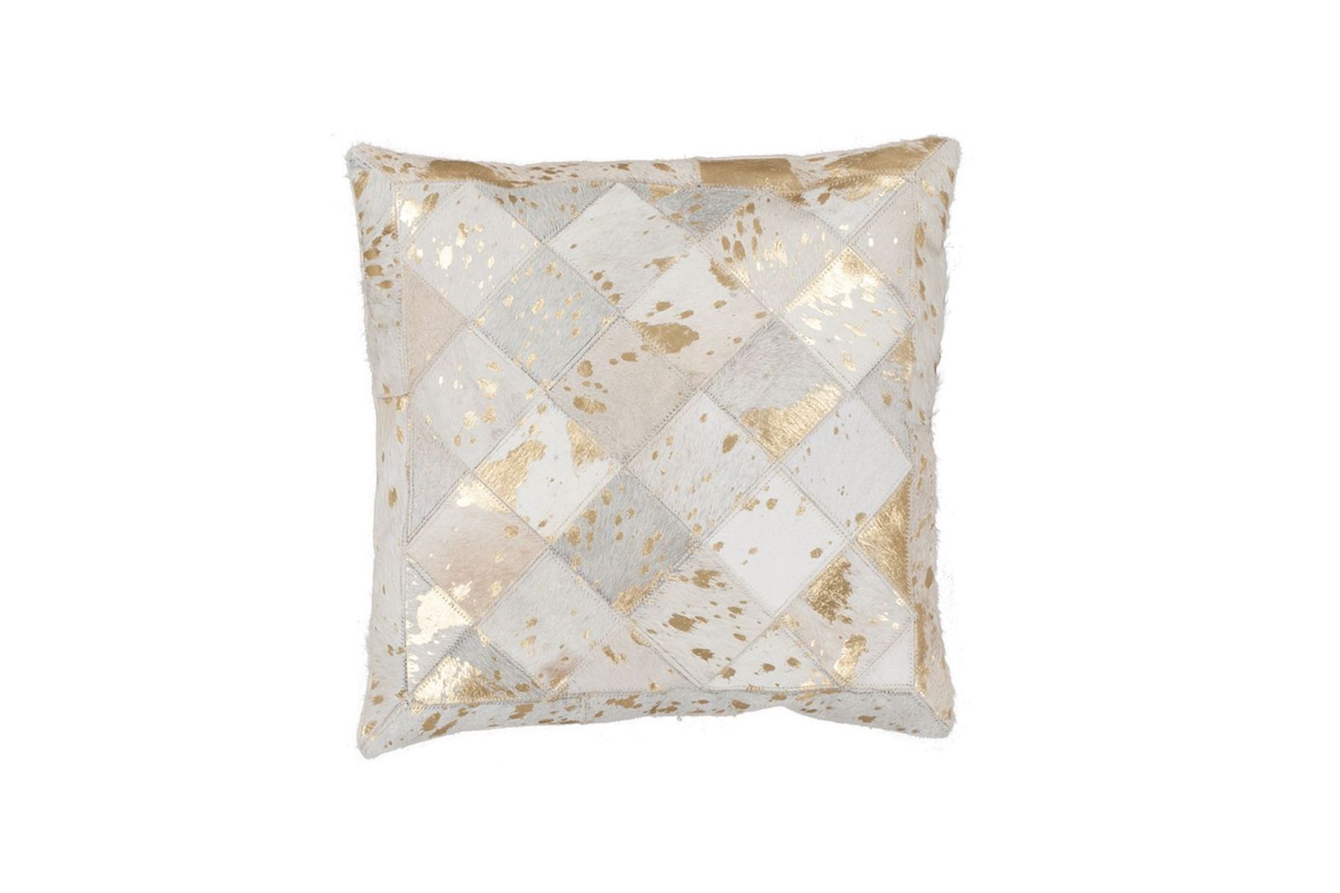 Kissen (gefüllt) Lavish Pillow 210 Elfenbein / Gold 45 cm x 45 cm