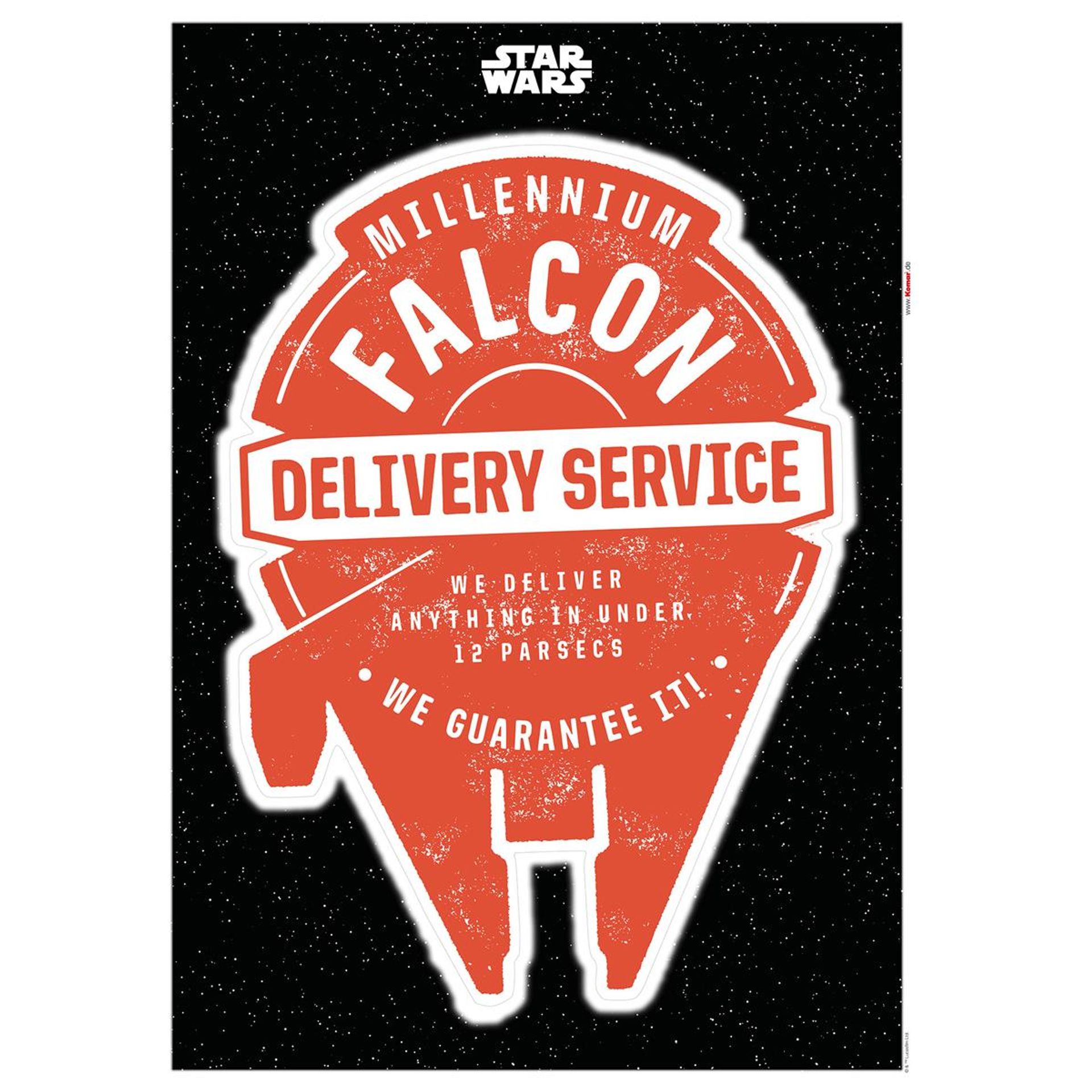 Wandtattoo - Star Wars Delivery Service  - Größe 50 x 70 cm