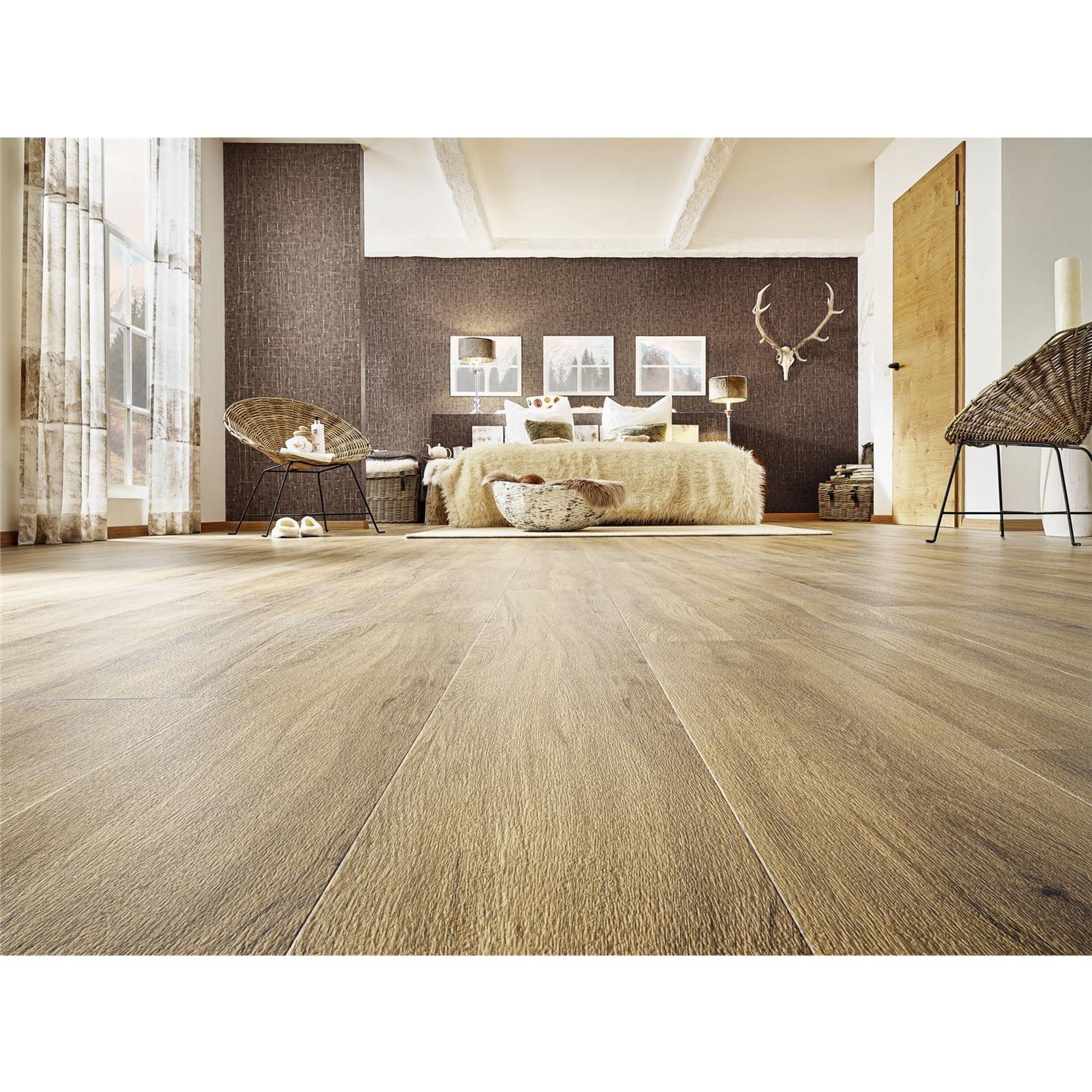 Designboden Dryback 2812 Pure Oak - Planke 18,42 cm x 121,92 cm - Nutzschichtdicke 0,4 mm