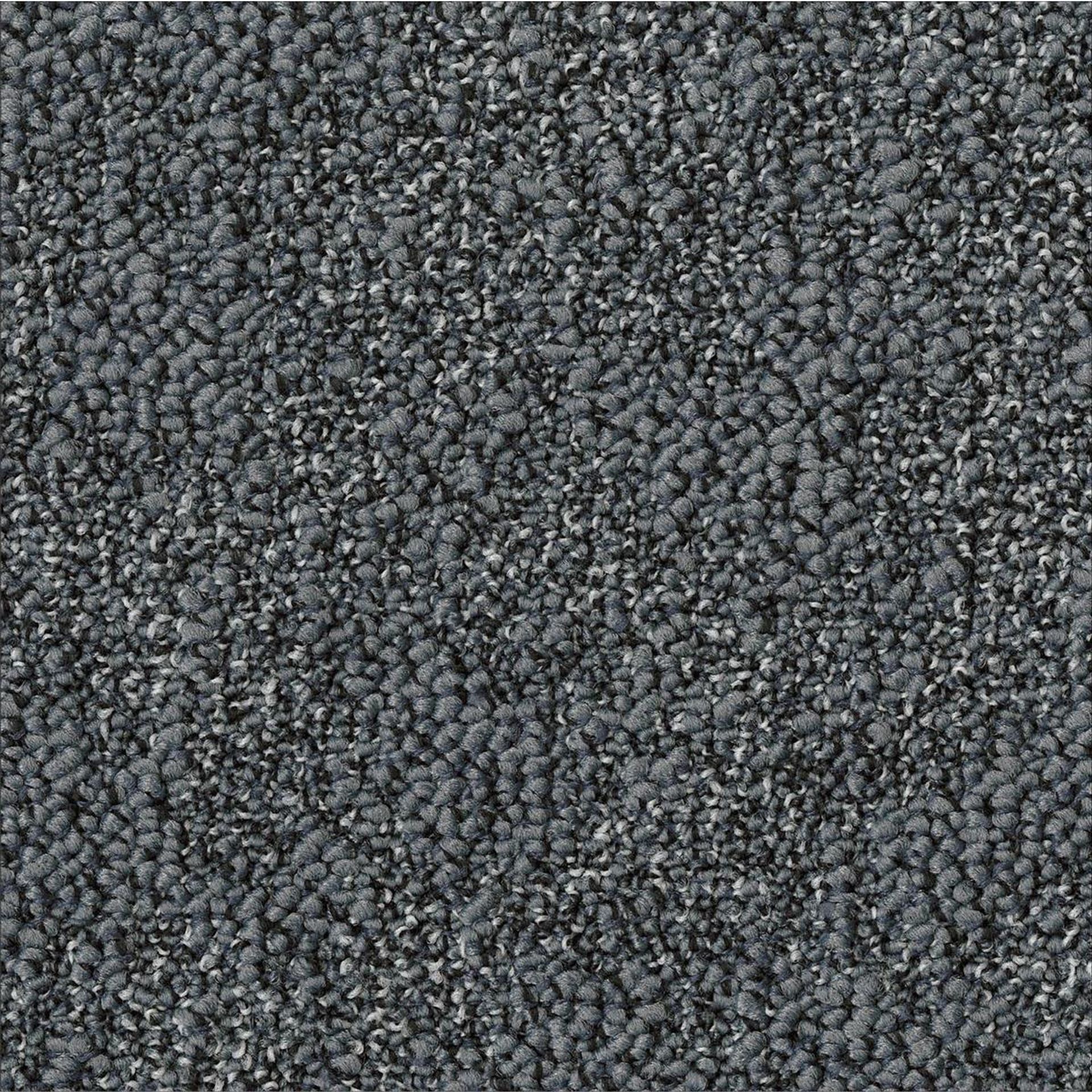 Teppichfliesen 50 x 50 cm Schlinge strukturiert Granite AA88 9023 Blau Organisch