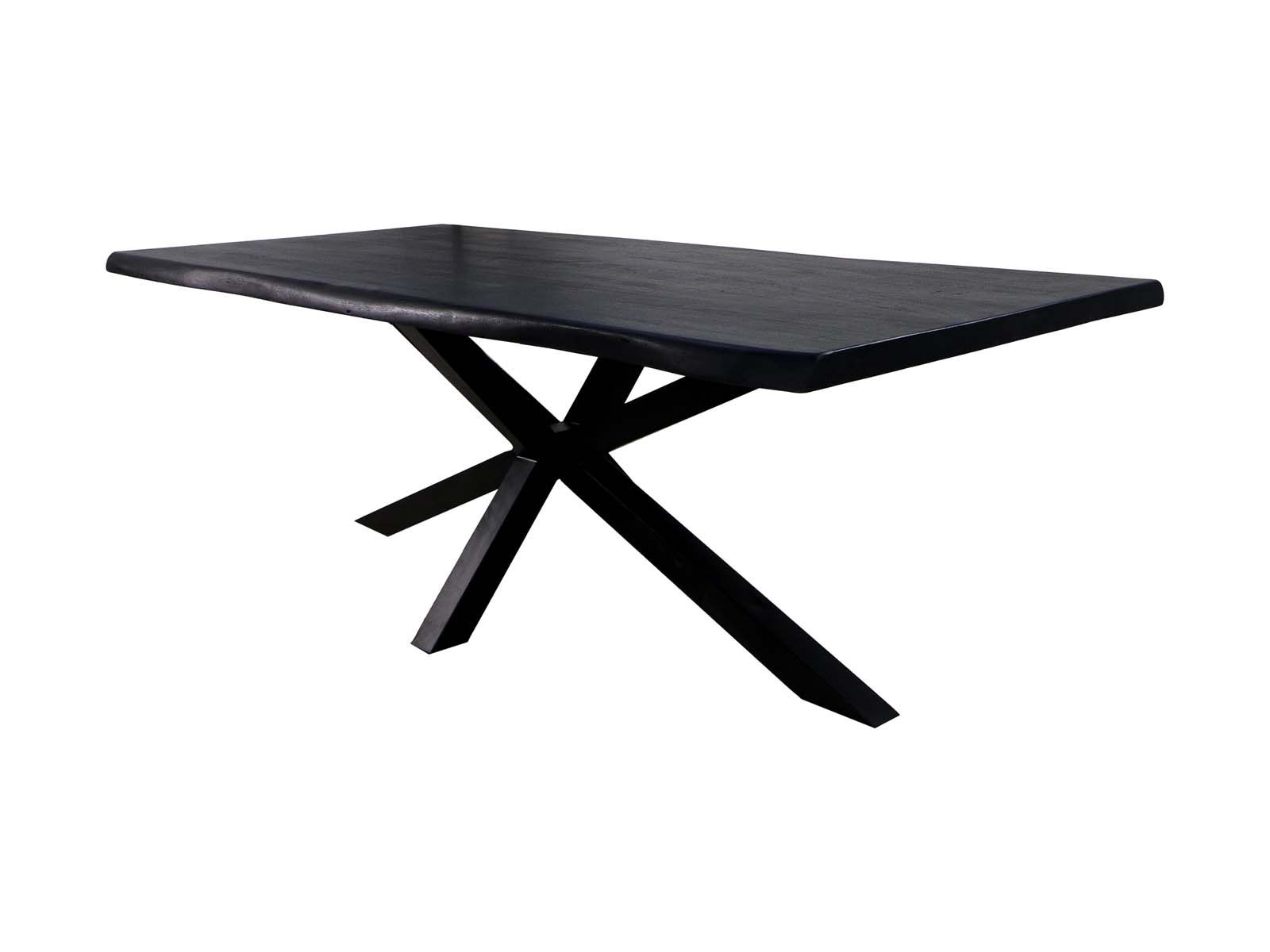 Tischgestell 3D-modell Oakland EDE-04 Pulverbeschichtet Schwarz Metall B/H/T: 90 cm 72 cm 130 cm