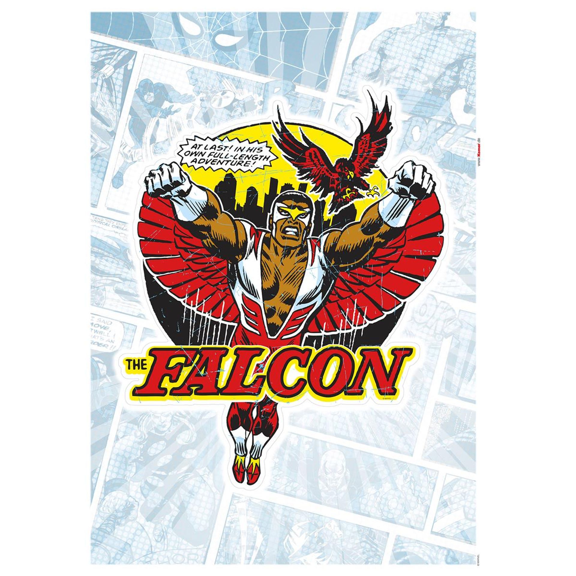 Wandtattoo - Falcon Comic Classic  - Größe 50 x 70 cm