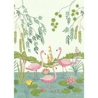 Vlies Fototapete - Flamingo Vibes - Größe 200 x 280 cm