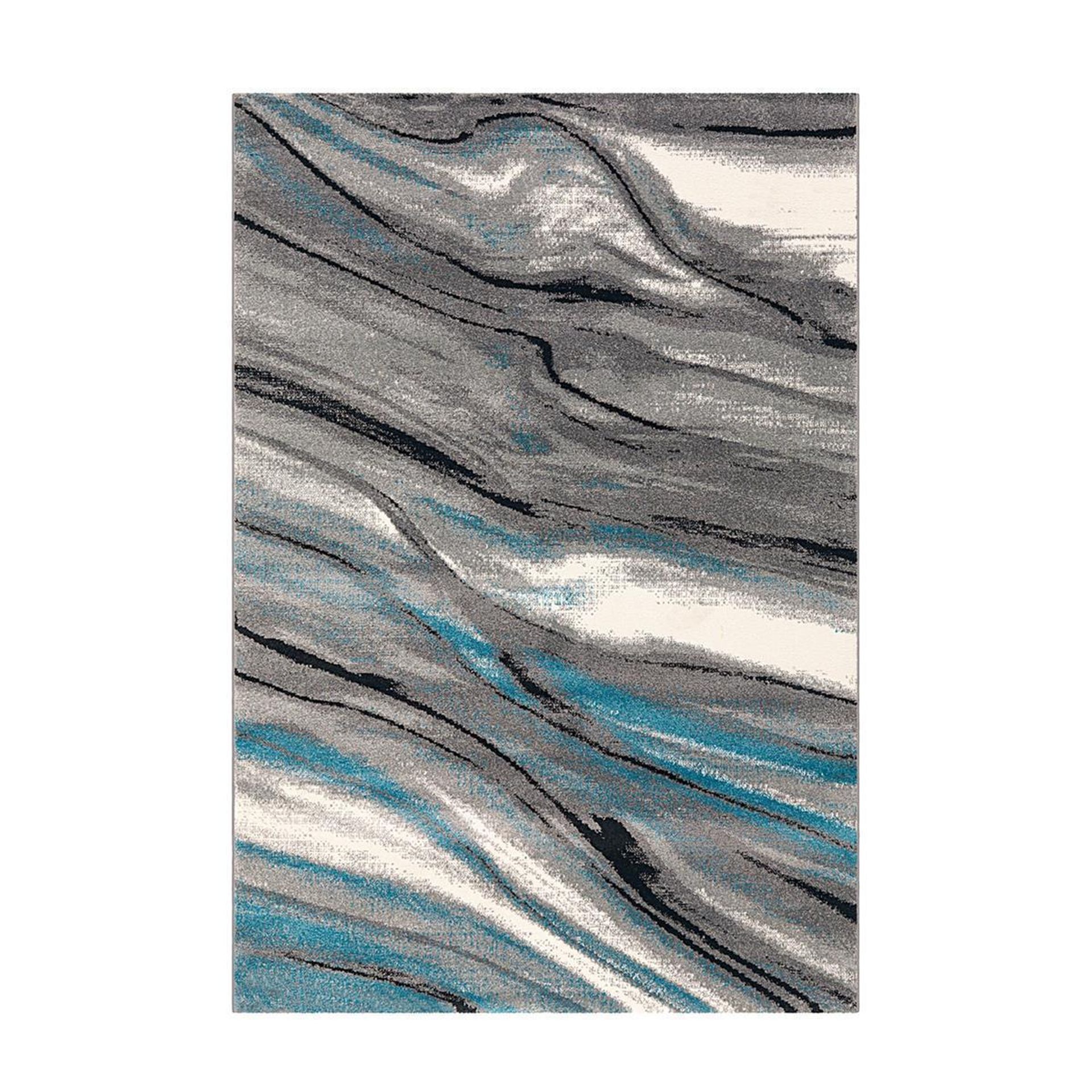 Teppich Move 4444 Grau / Blau / Weiß 160 cm x 230 cm