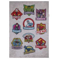 Wandtattoo - Avengers Badges  - Größe 50 x 70 cm