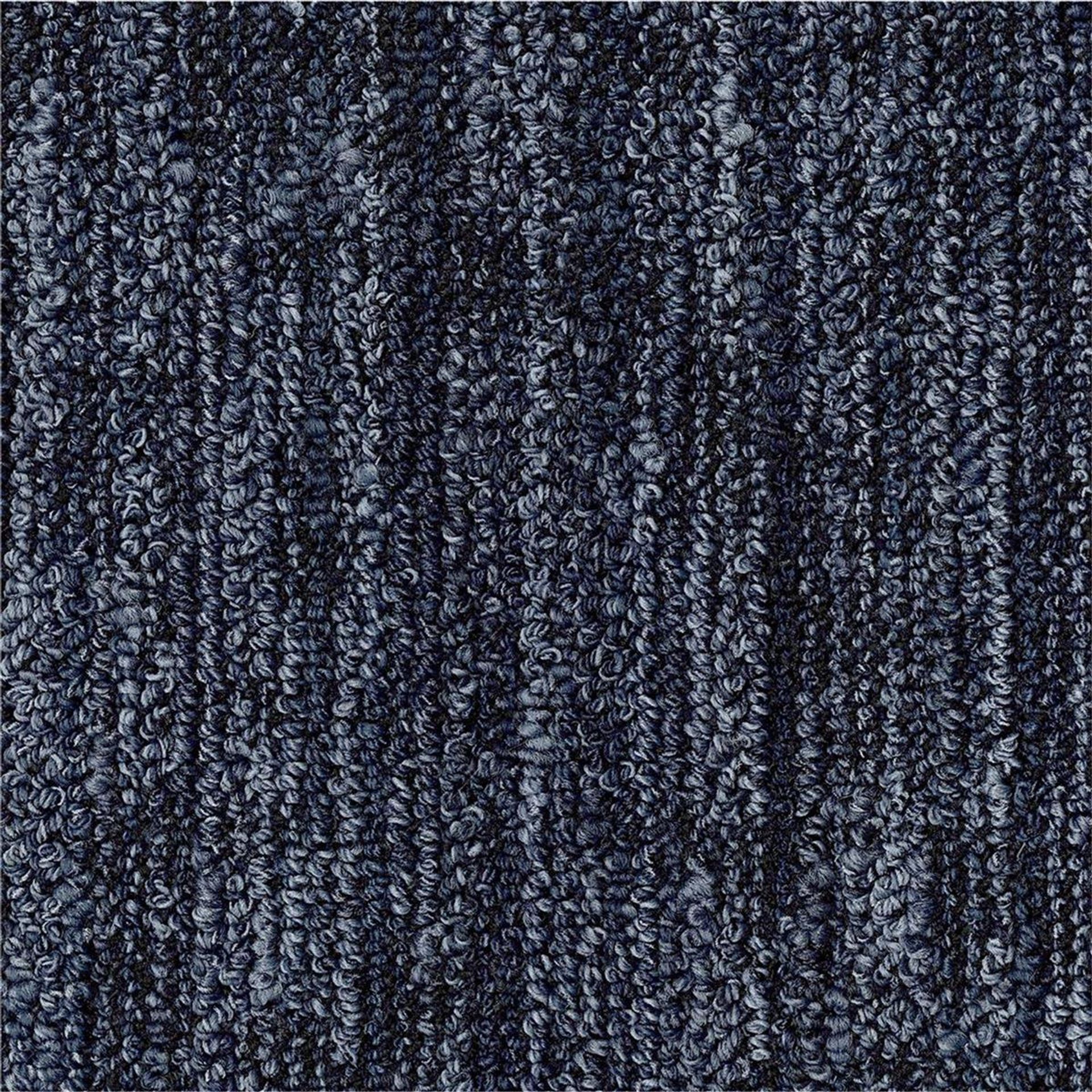 Teppichfliesen 50 x 50 cm Schlinge strukturiert Jeans Twill AA26 8812 Blau Textur