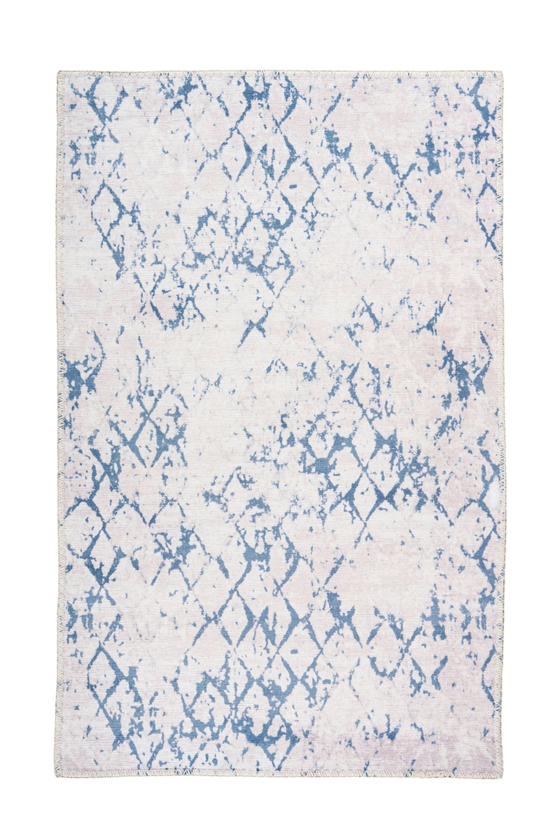 Teppich Peron 400 Weiß / Blau 160 cm x 230 cm