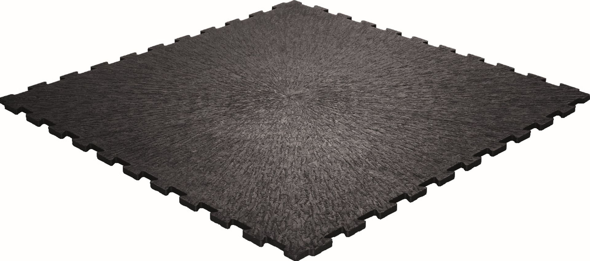 PVC-Industrieboden FAST Klickfliese schwarz (9001) Strukturiert 490 mm x 490 mm - 12,5 mm Dicke