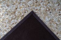 Teppich Finish 100 Beige / Gold 80 cm x 150 cm