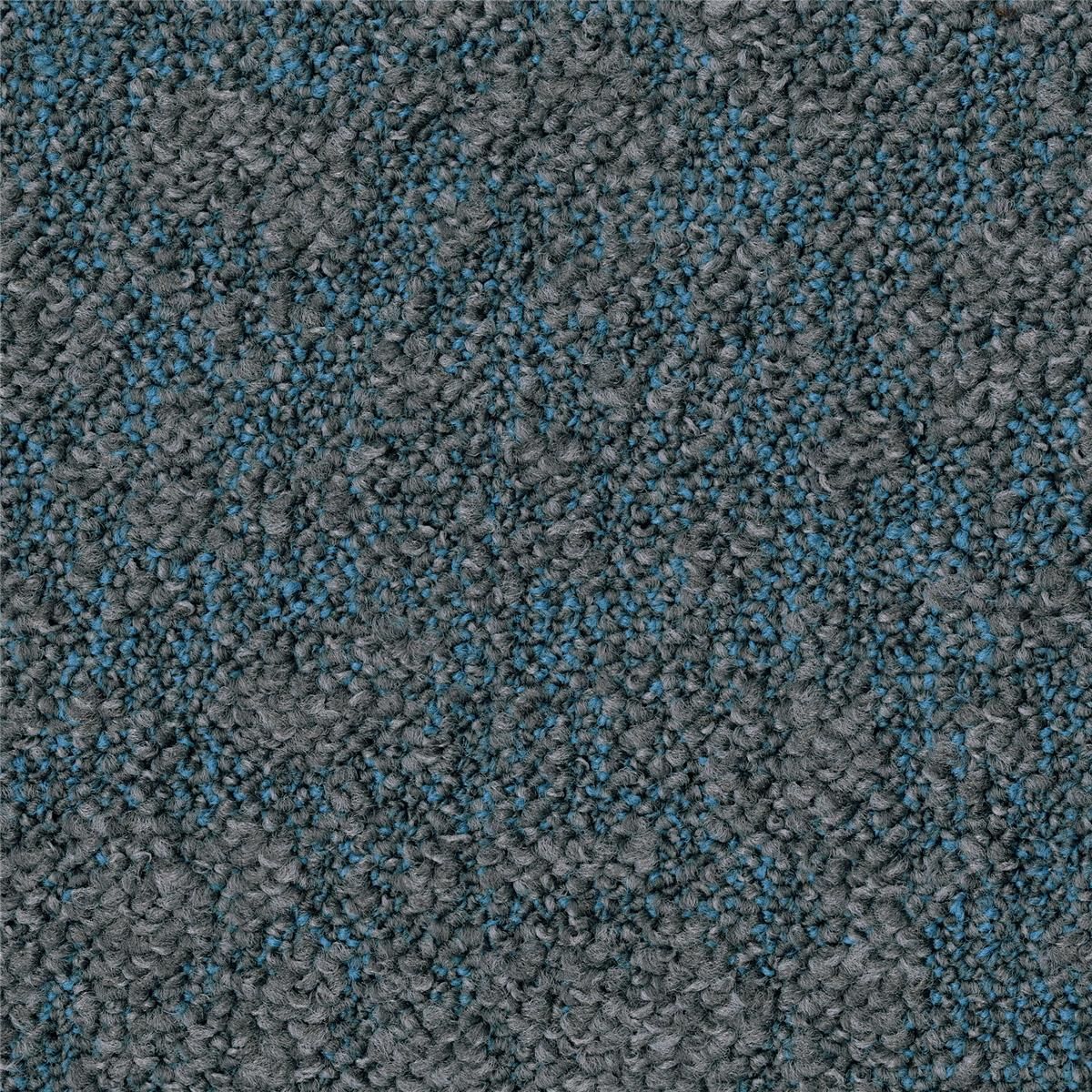 Teppichfliesen 50 x 50 cm Schlinge Salt B871 8102 Blau Textur