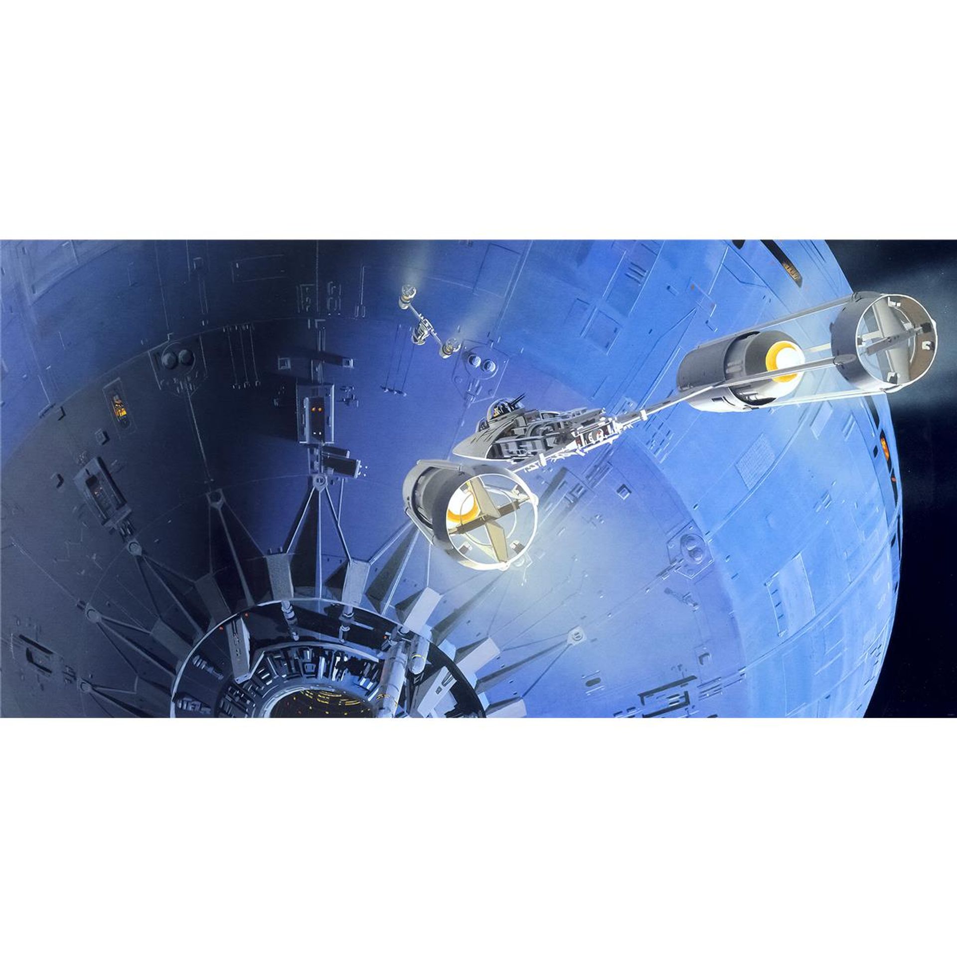 Vlies Fototapete - Star Wars Classic RMQ Death Star Assault - Größe 500 x 250 cm