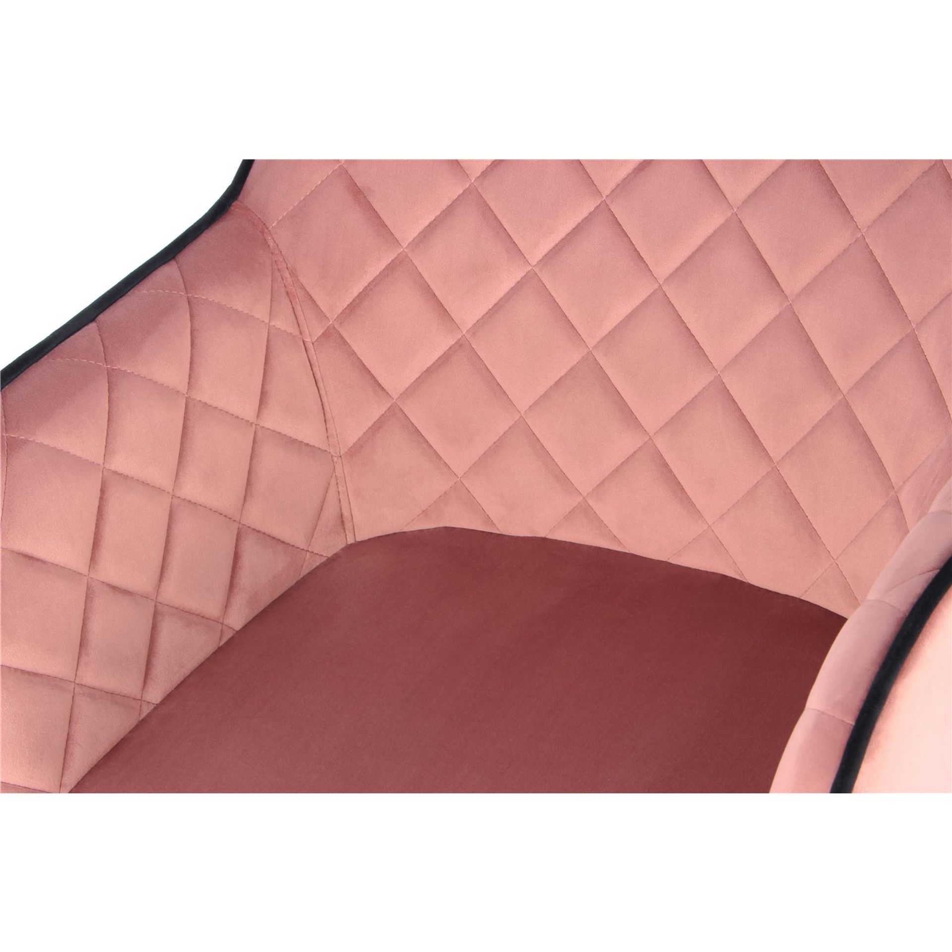 Stuhl Amino 525 Rosa / Schwarz - 61 cm (L) x 58,5 cm (B) x 86 cm (H)