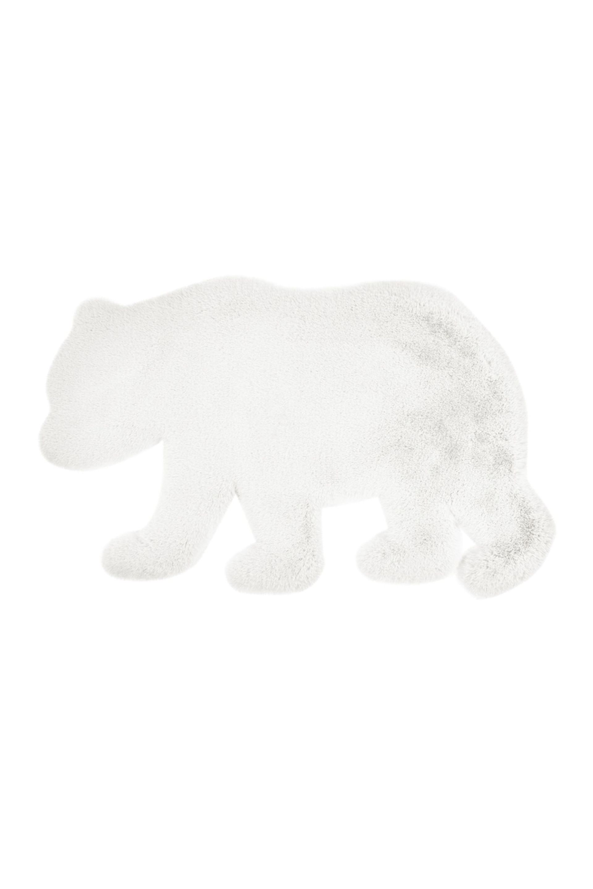 Teppich Lovely Kids 225-Bear Weiß 53 cm x 90 cm