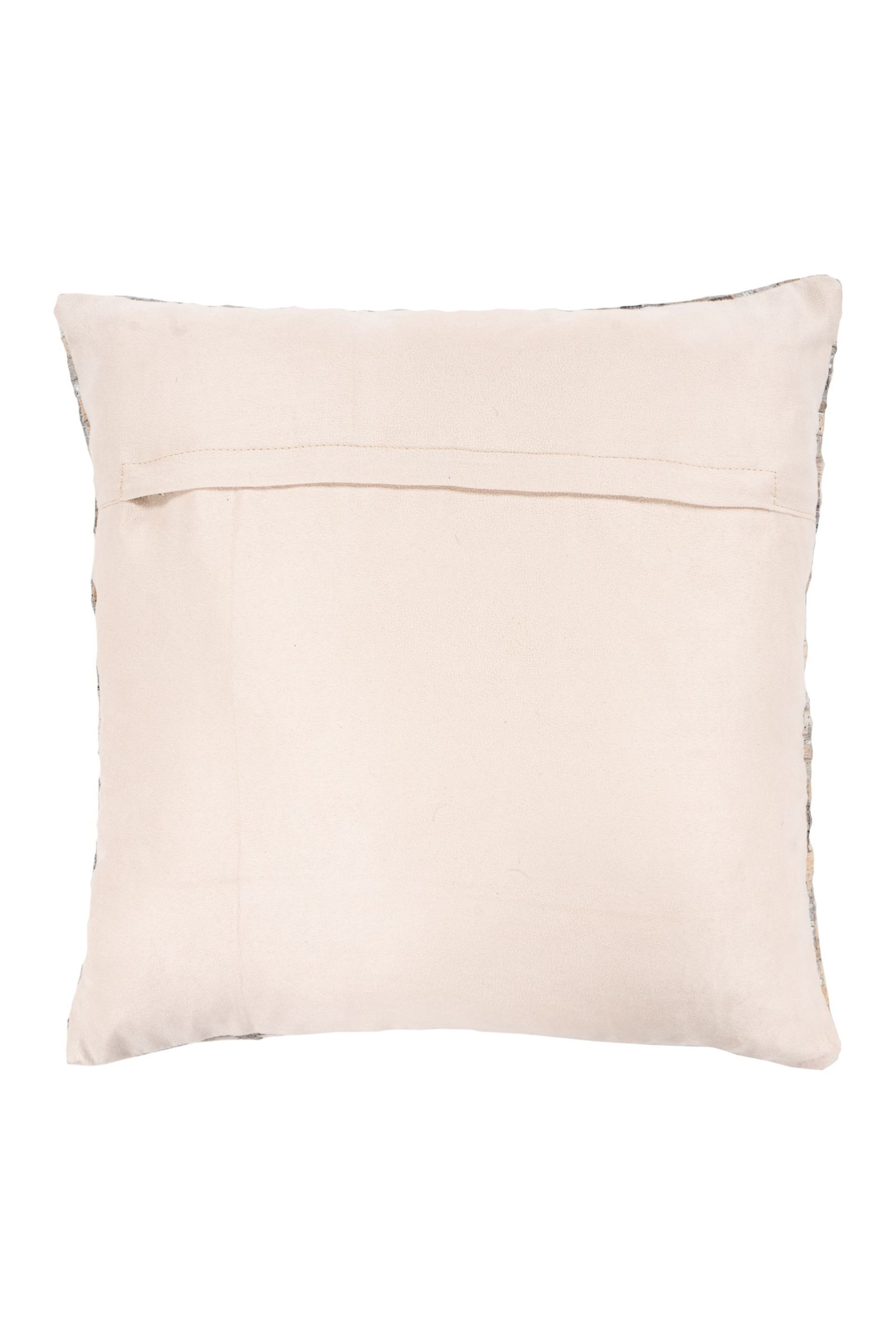 Kissen (gefüllt) Finish Pillow 100 Weiß / Silber 45 cm x 45 cm