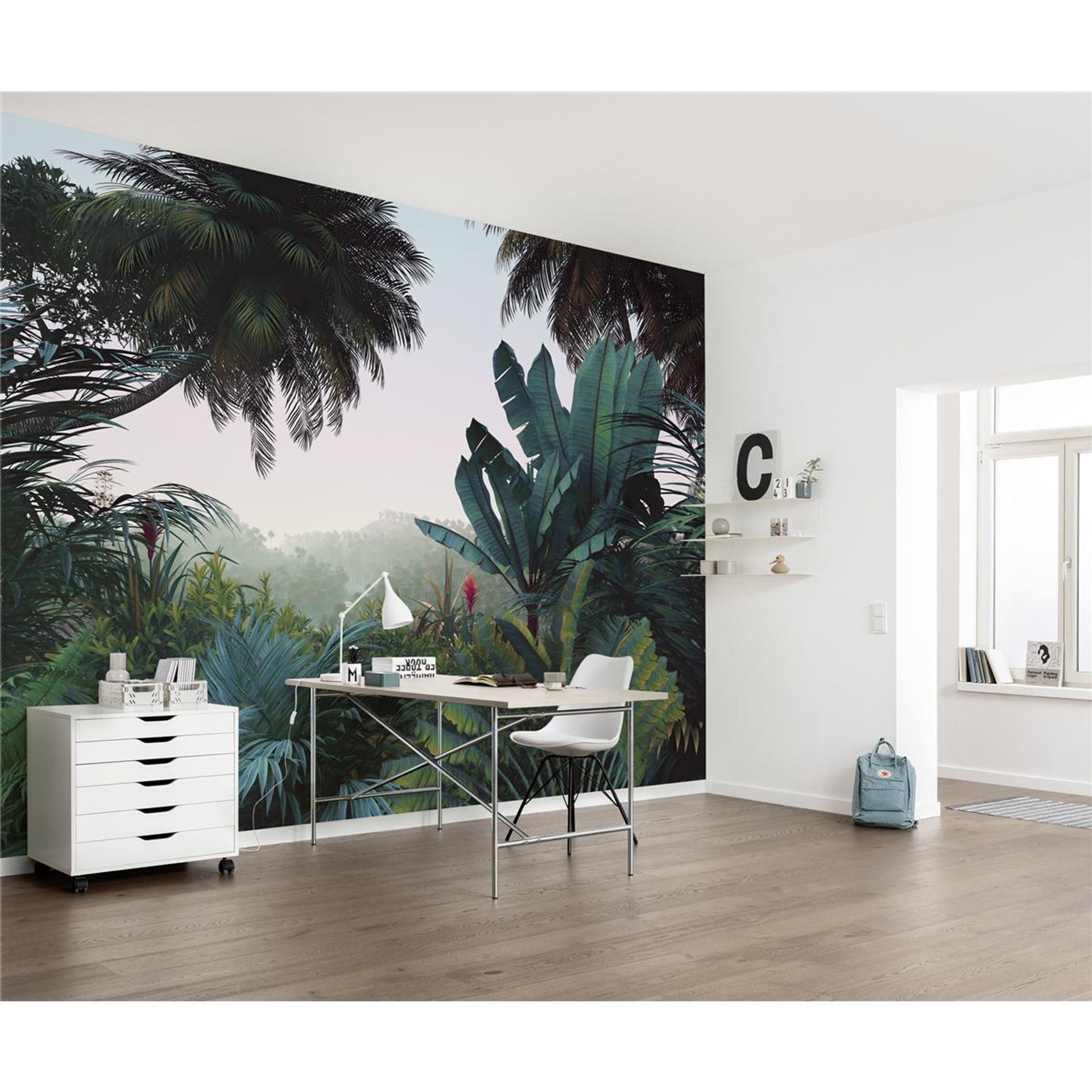 Vlies Fototapete - Jungle Morning - Größe 400 x 250 cm