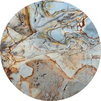 Selbstklebende Vlies Fototapete/Wandtattoo - Marble Sphere - Größe 125 x 125 cm