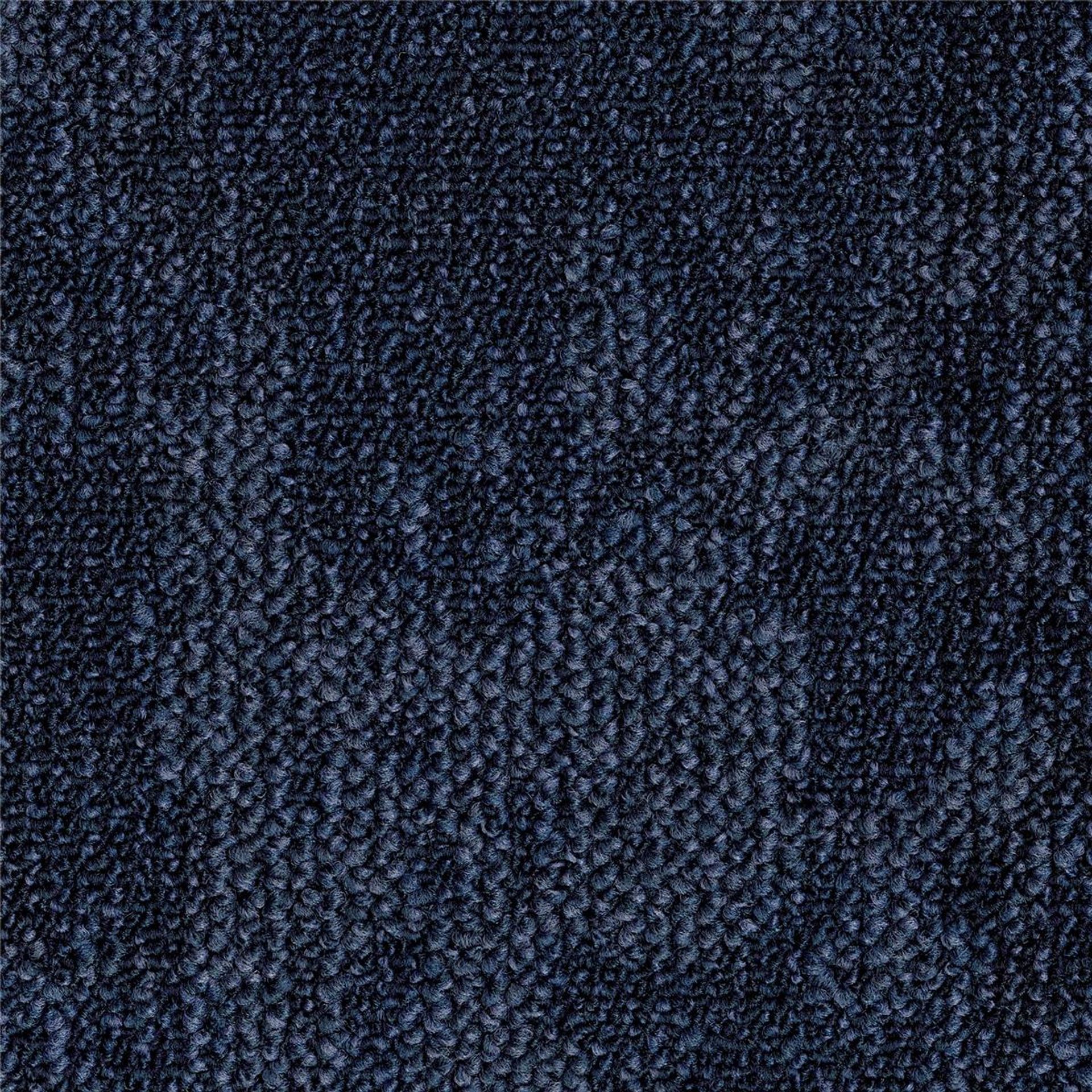 Teppichfliesen 50 x 50 cm Schlinge strukturiert Desert B882 8811 Blau Organisch