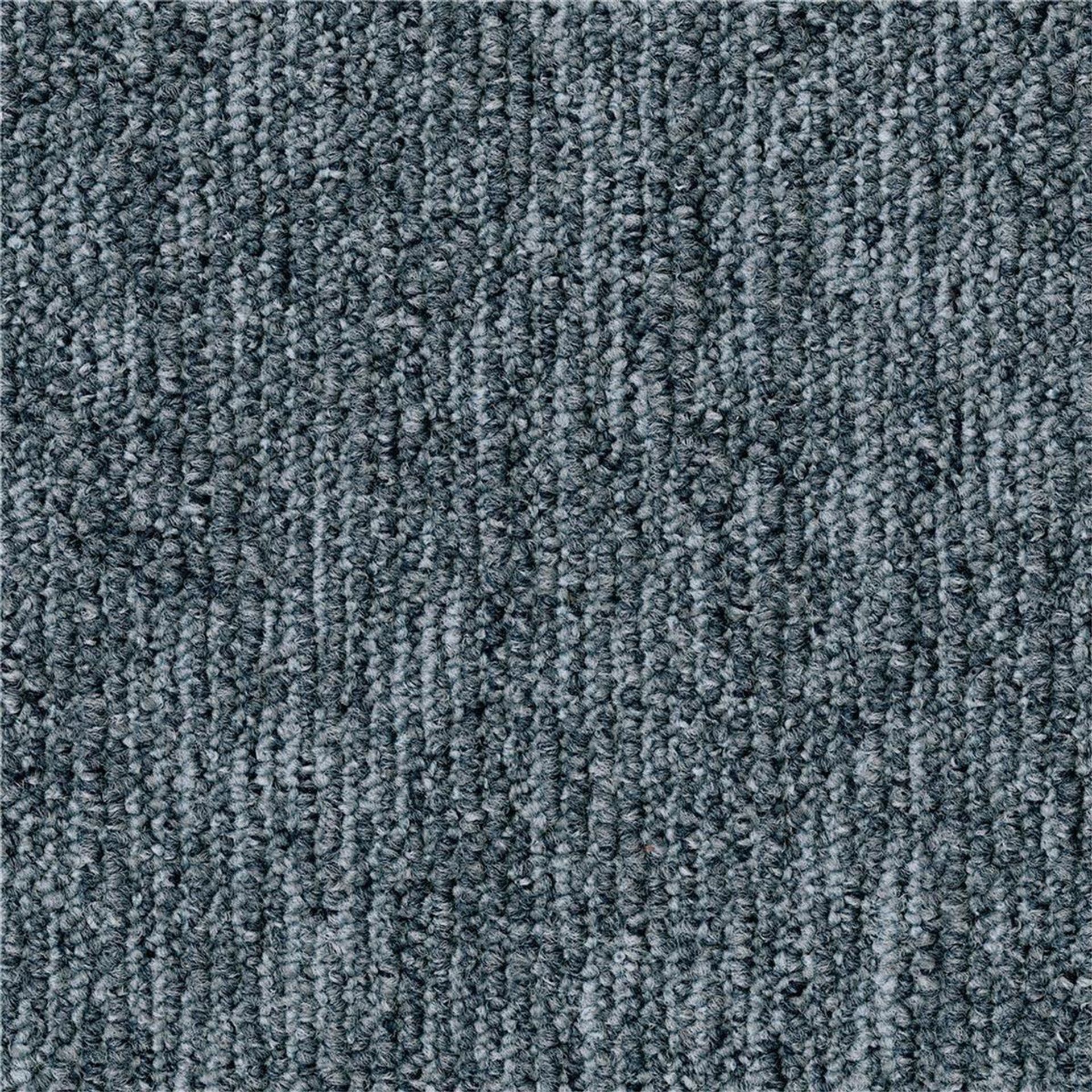 Teppichfliesen 50 x 50 cm Schlinge Grain B867 8833 Blau Textur