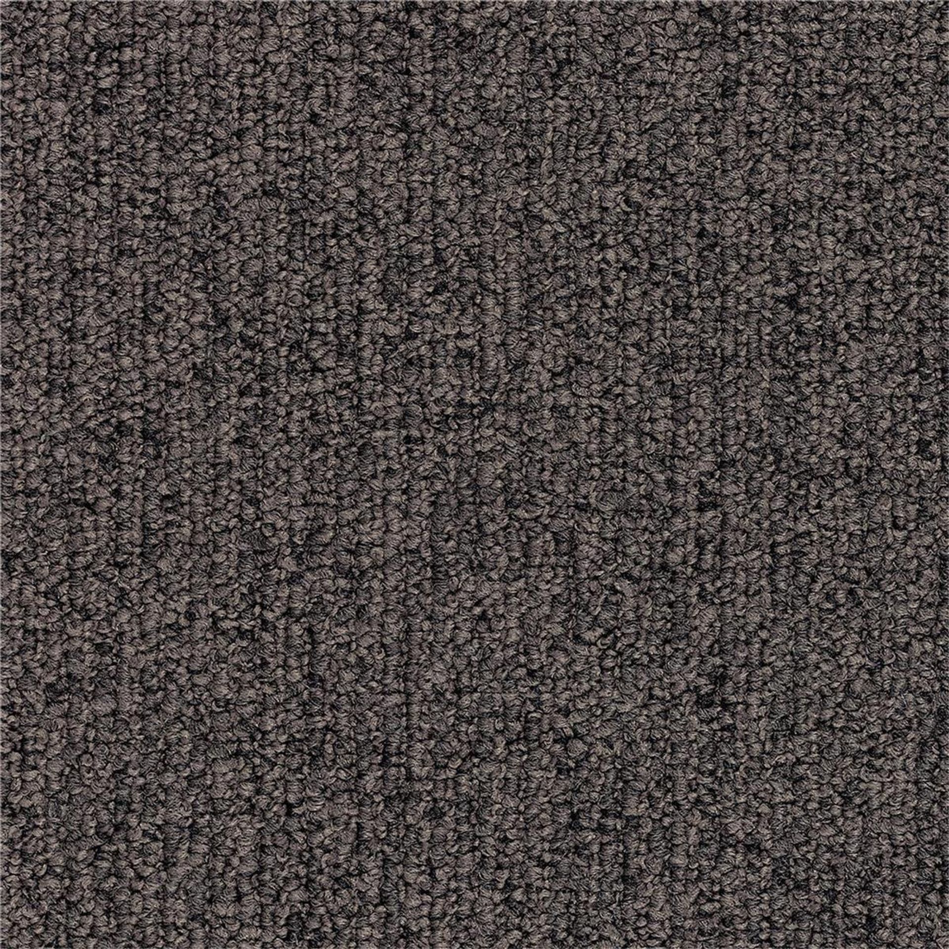 Teppichfliesen 50 x 50 cm Schlinge strukturiert Reclaim Ribs A819 9094 Braun Linear