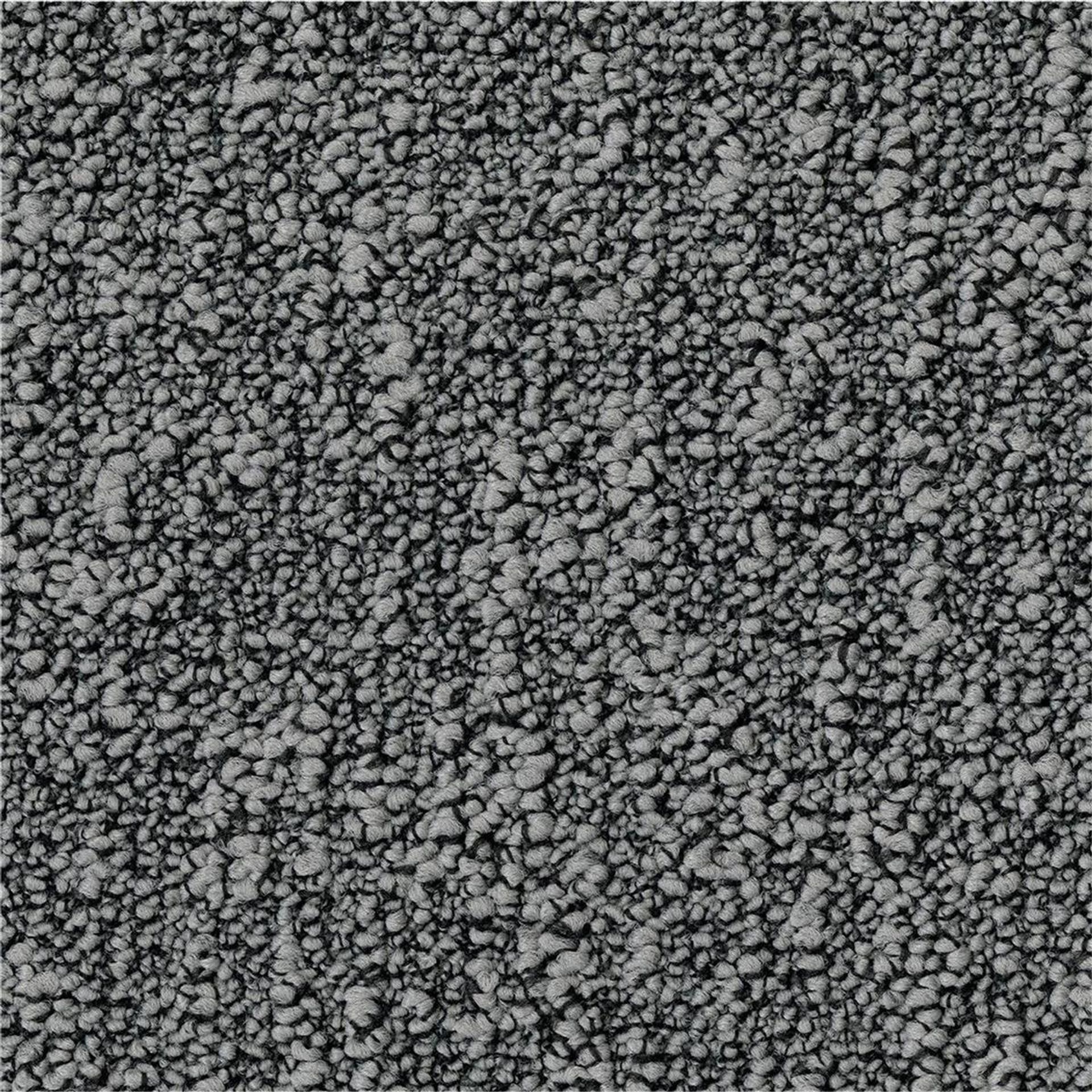Teppichfliesen 50 x 50 cm Schlinge strukturiert Fields B751 9945 Grau Allover