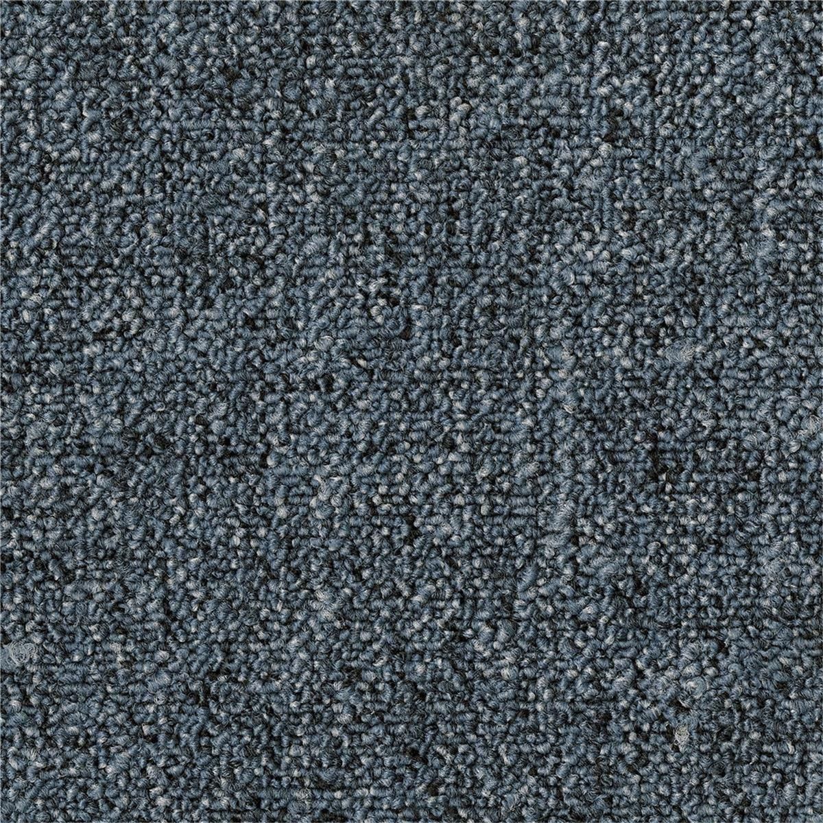 Teppichfliesen 50 x 50 cm Schlinge strukturiert Linon AA83 8832 B8 Blau Textur