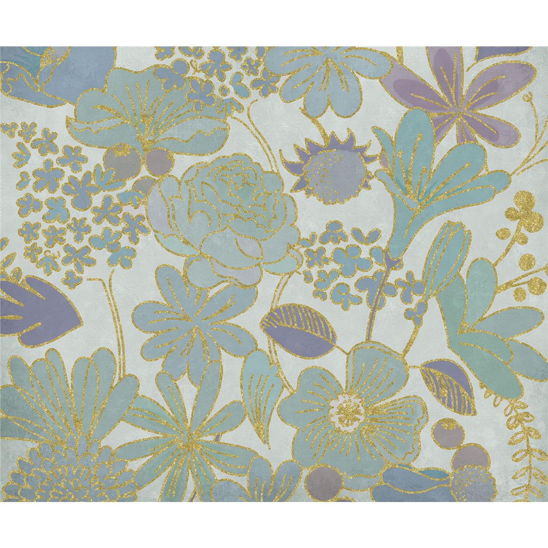 Vlies Fototapete - Groovy Bloom - Größe 300 x 250 cm
