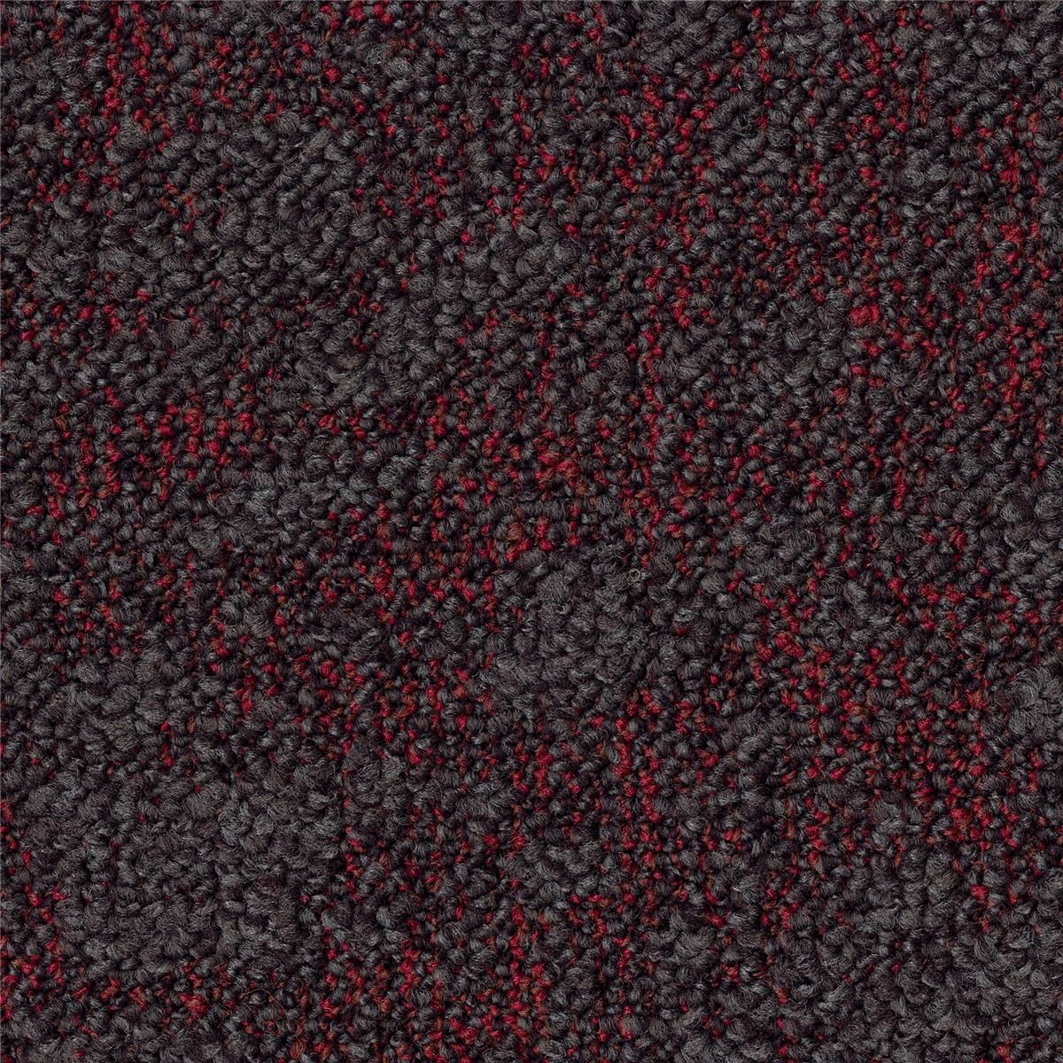 Teppichfliesen 50 x 50 cm Schlinge Salt B871 4312 Rot Textur