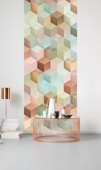 Vlies Fototapete - Cubes Panel - Größe 100 x 250 cm