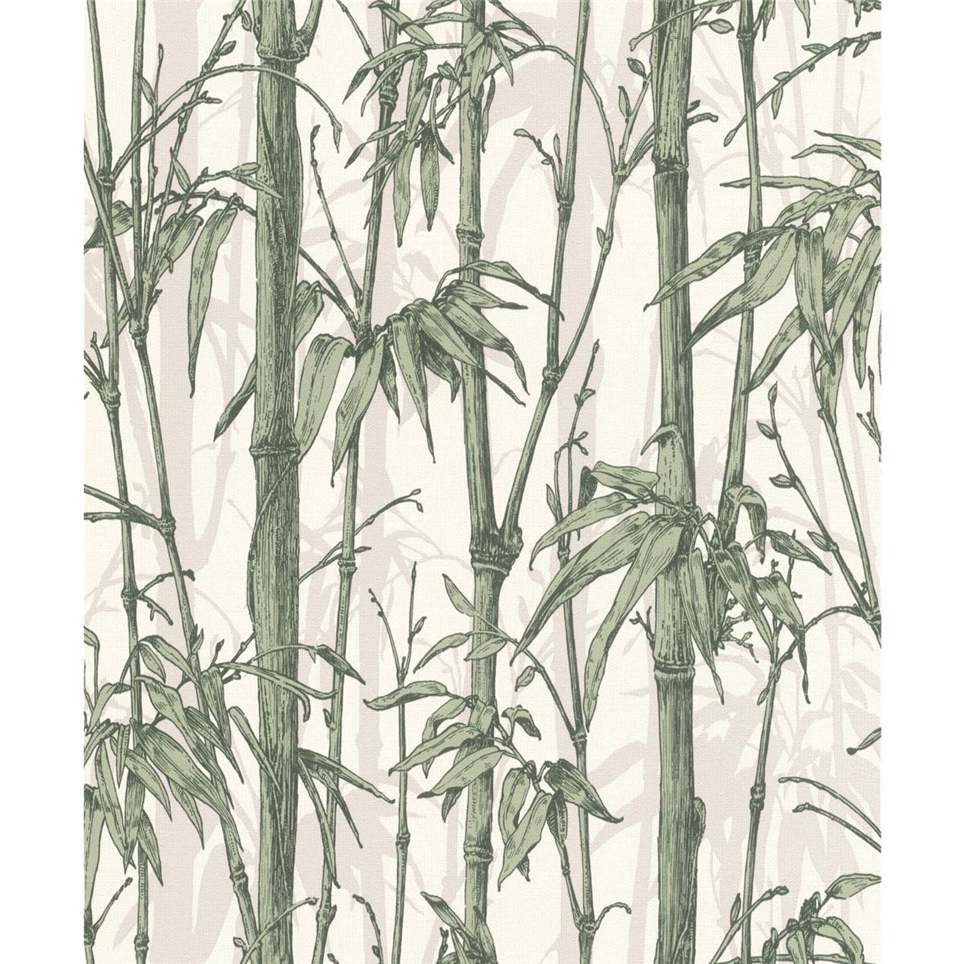 Tapete Nature Botanical Vinyltapete Salbei versetzter Ansatz 53 cm x 10,05 m