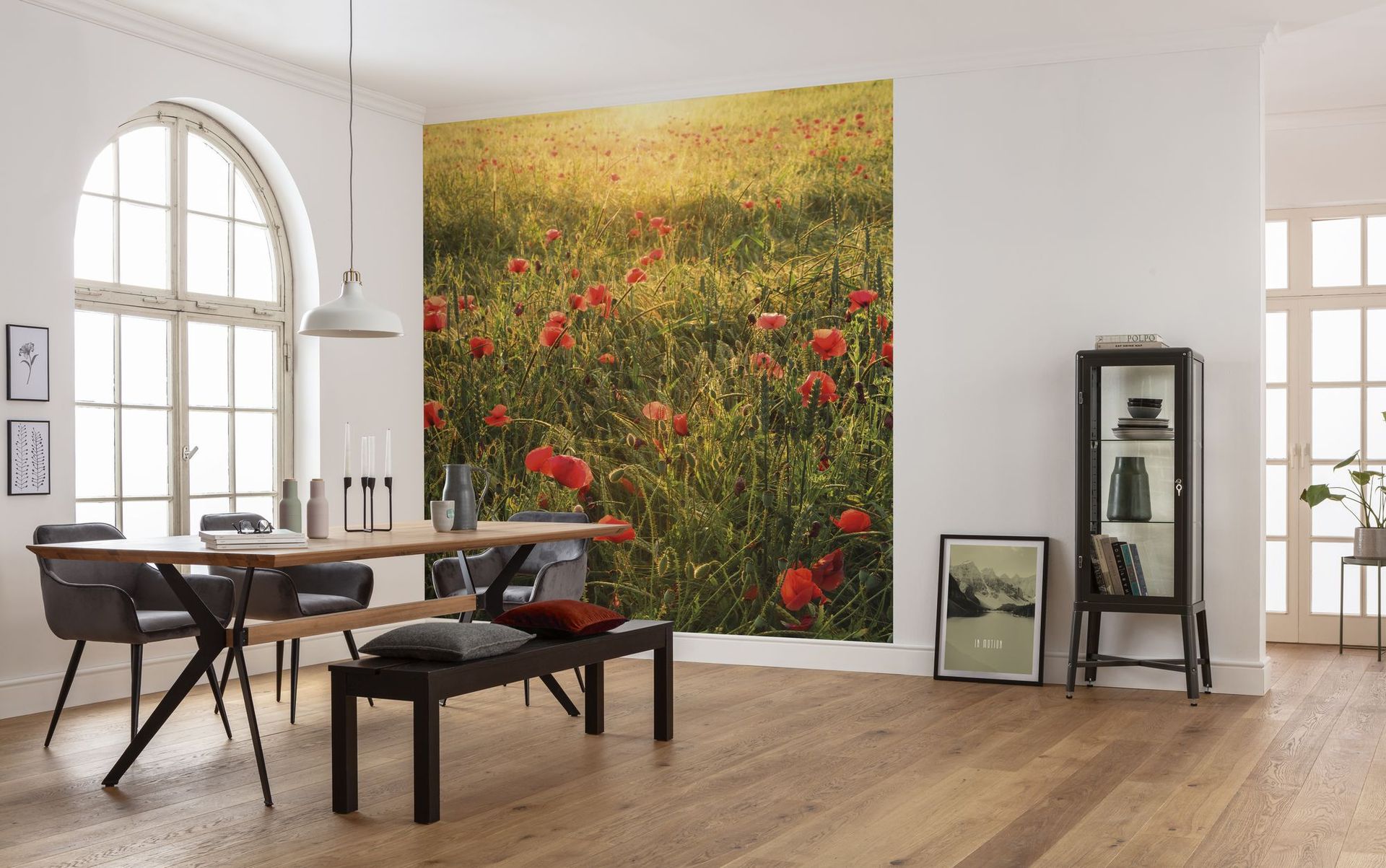 Vlies Fototapete - Poppy World - Größe 250 x 280 cm