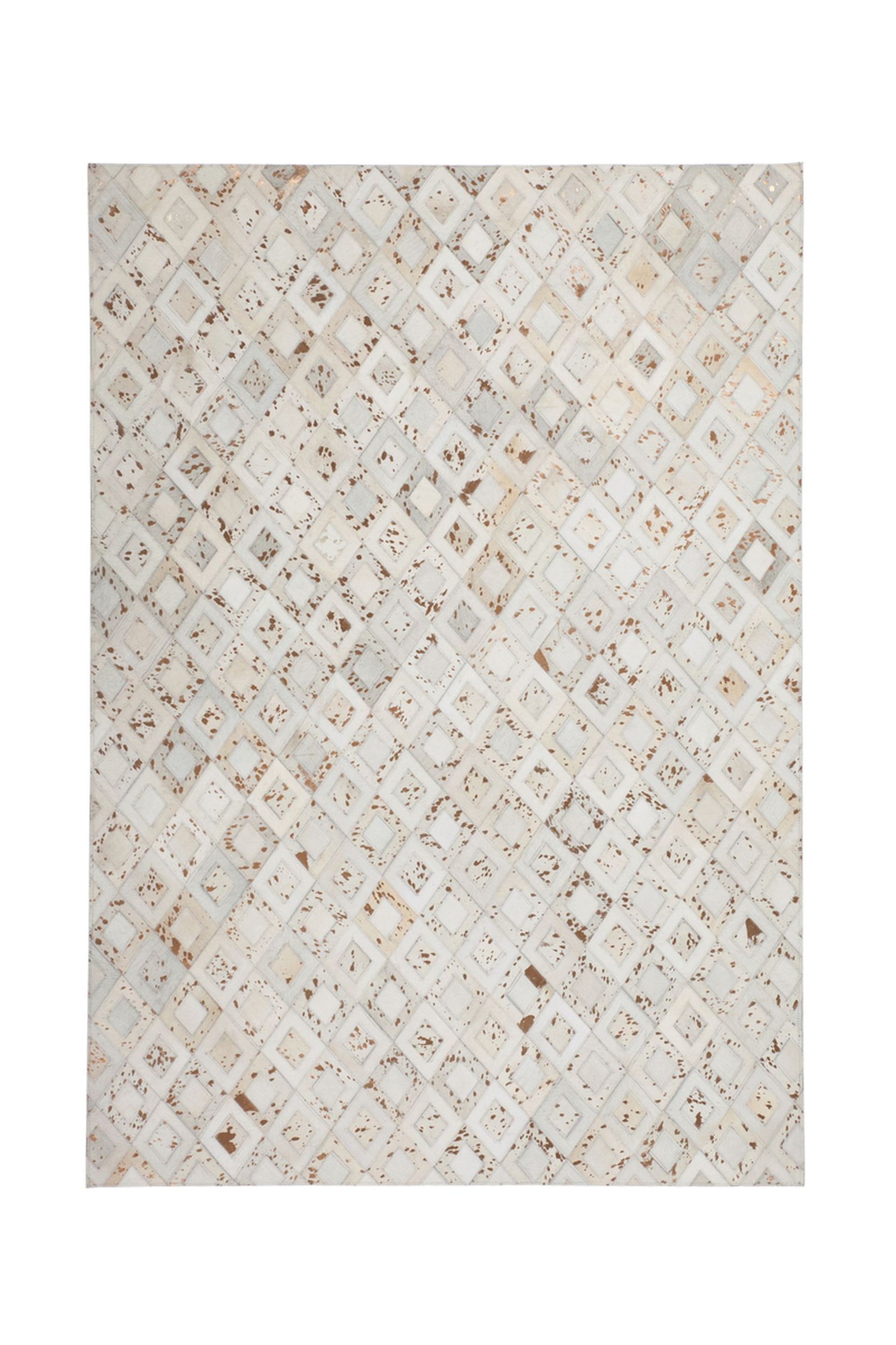 Teppich Spark 110 Elfenbein / Chrom 80 cm x 150 cm
