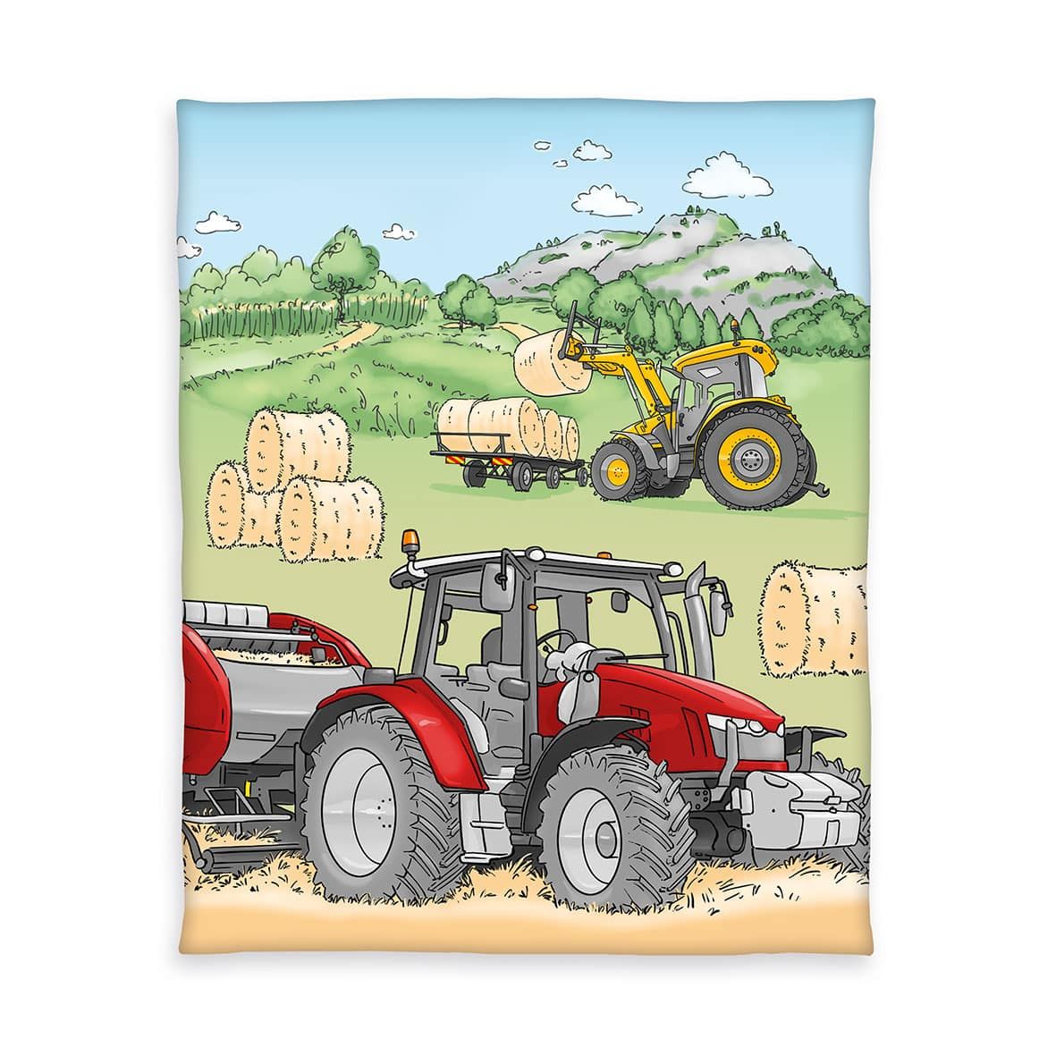 Fleecedecke Traktor HERDING Young Collection 130 x 160 cm