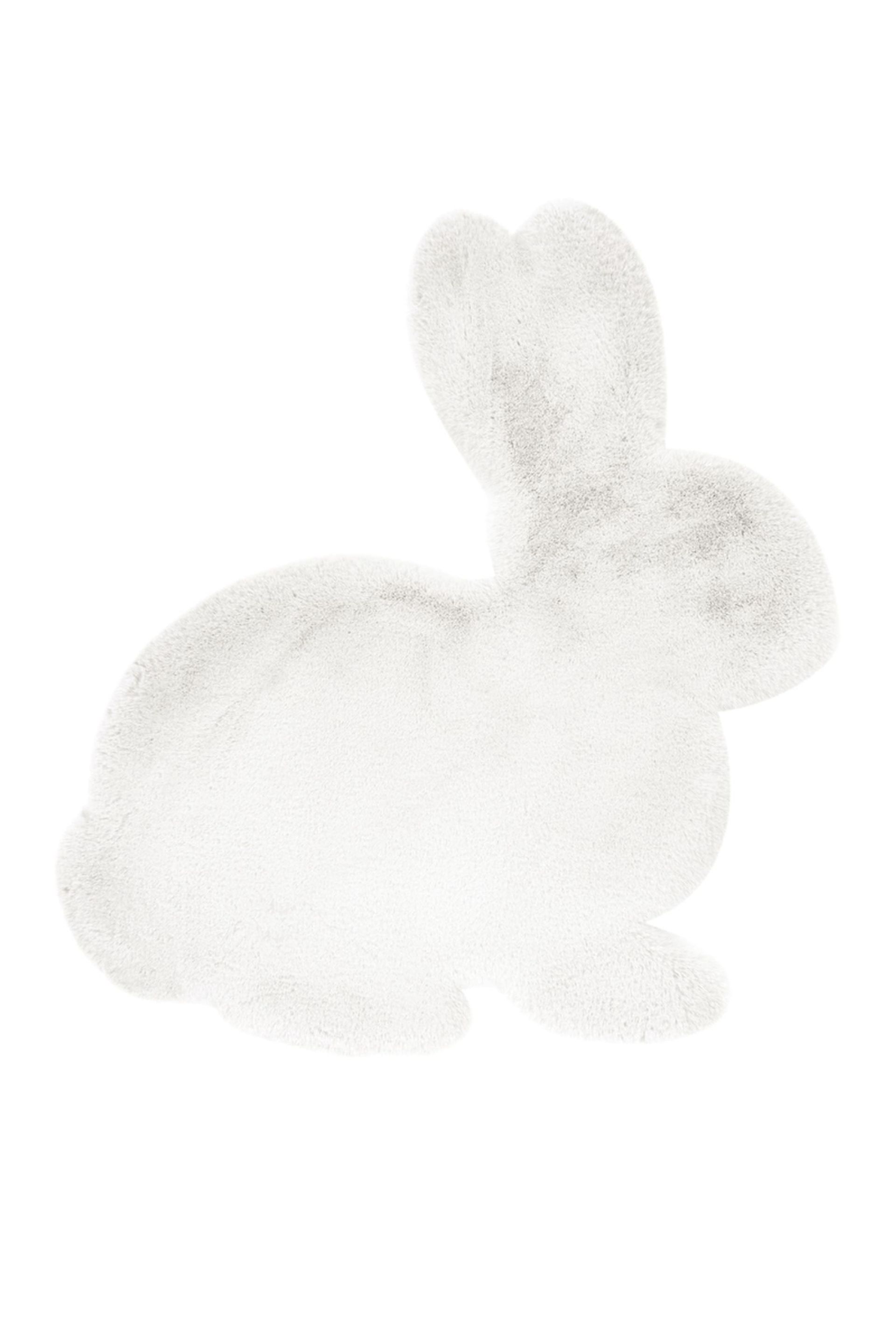 Teppich Lovely Kids 725-Rabbit Weiß 80 cm x 90 cm