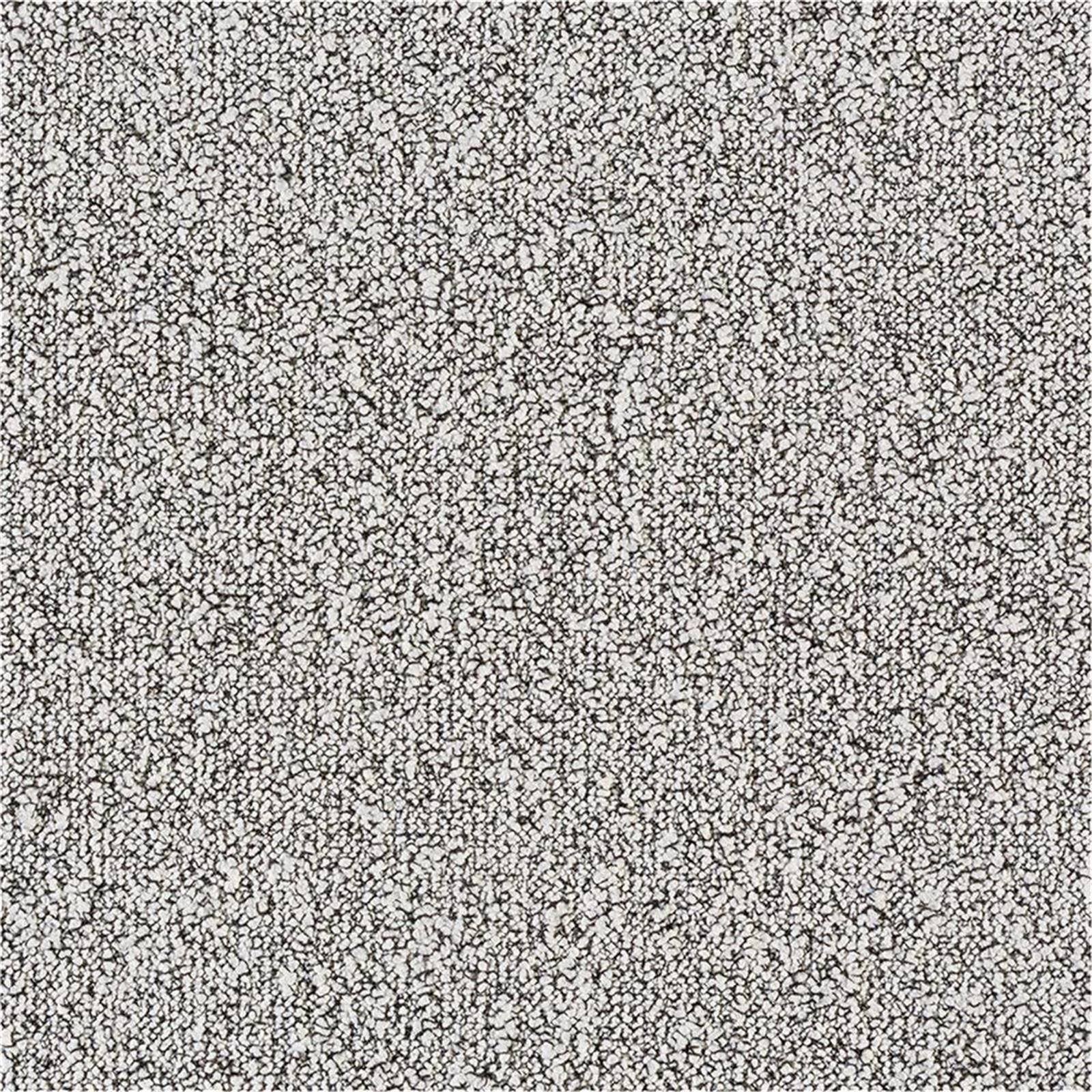 Teppichfliesen 50 x 50 cm Schlinge strukturiert Fields B751 9098 Weiß Allover