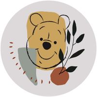 Selbstklebende Vlies Fototapete/Wandtattoo - Winnie Pooh Smile - Größe 125 x 125 cm