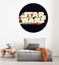 Selbstklebende Vlies Fototapete/Wandtattoo - Star Wars Typeface - Größe 125 x 125 cm
