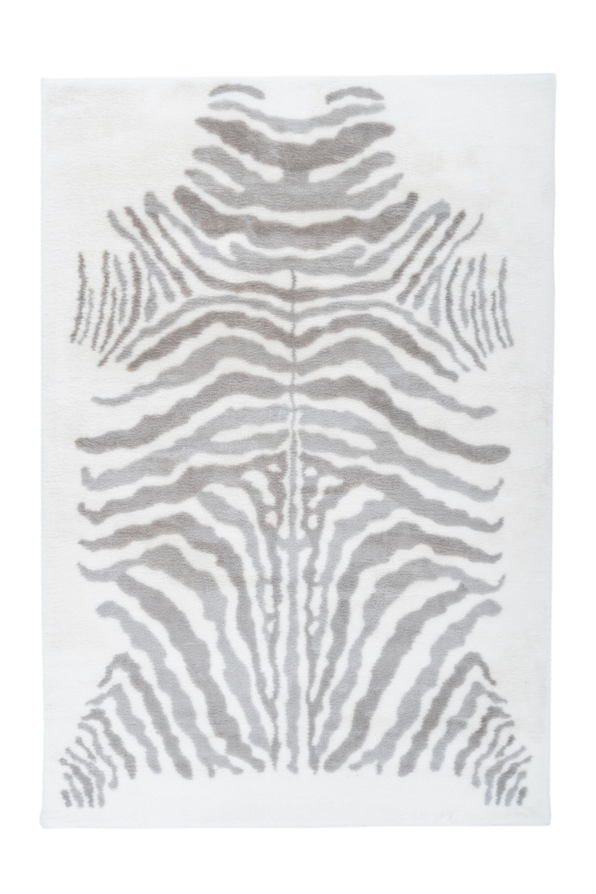 Teppich Rabbit Animal 400 Grau / Weiß 160 cm x 230 cm